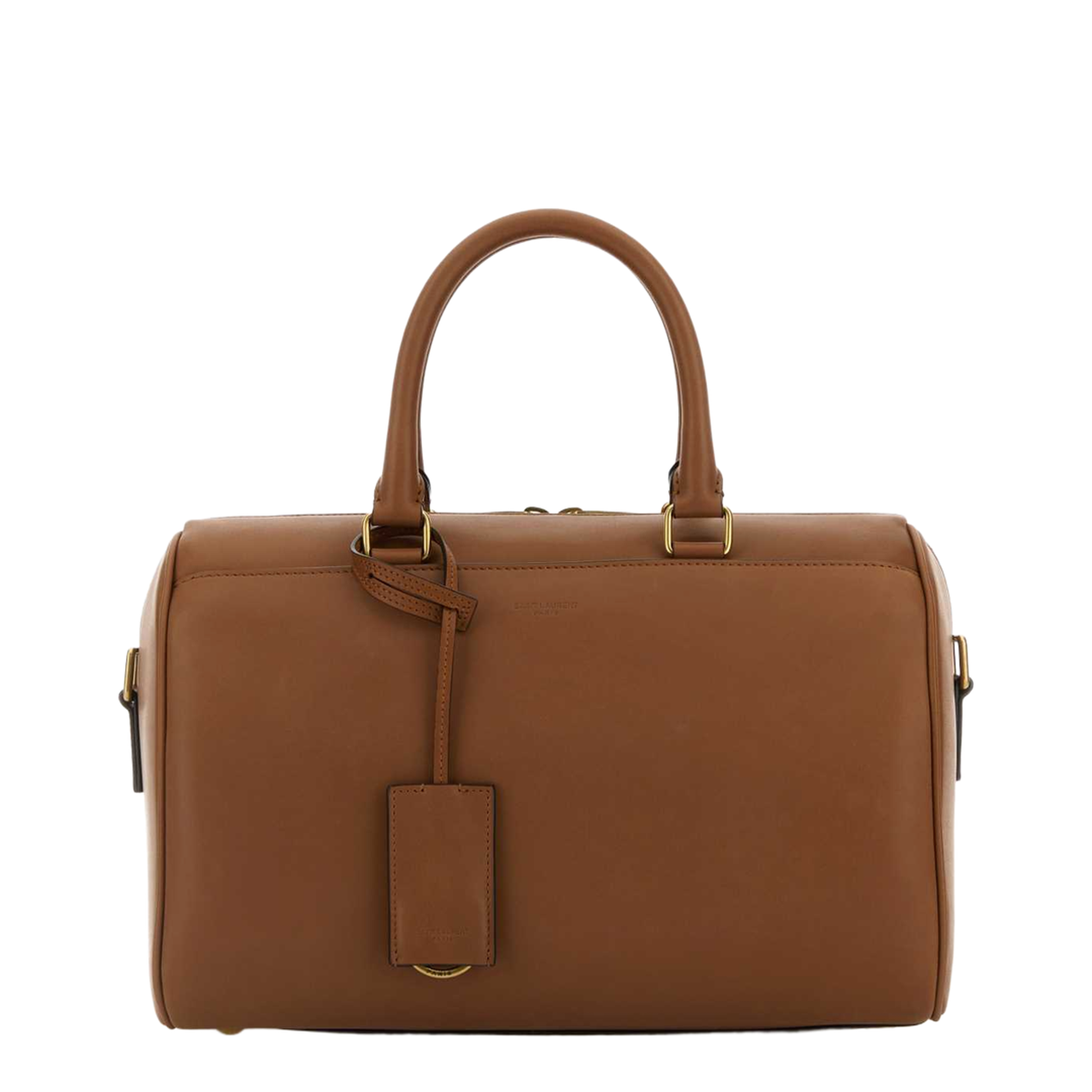 Le Duffle Medium Leather Tote - Brick - Image 3