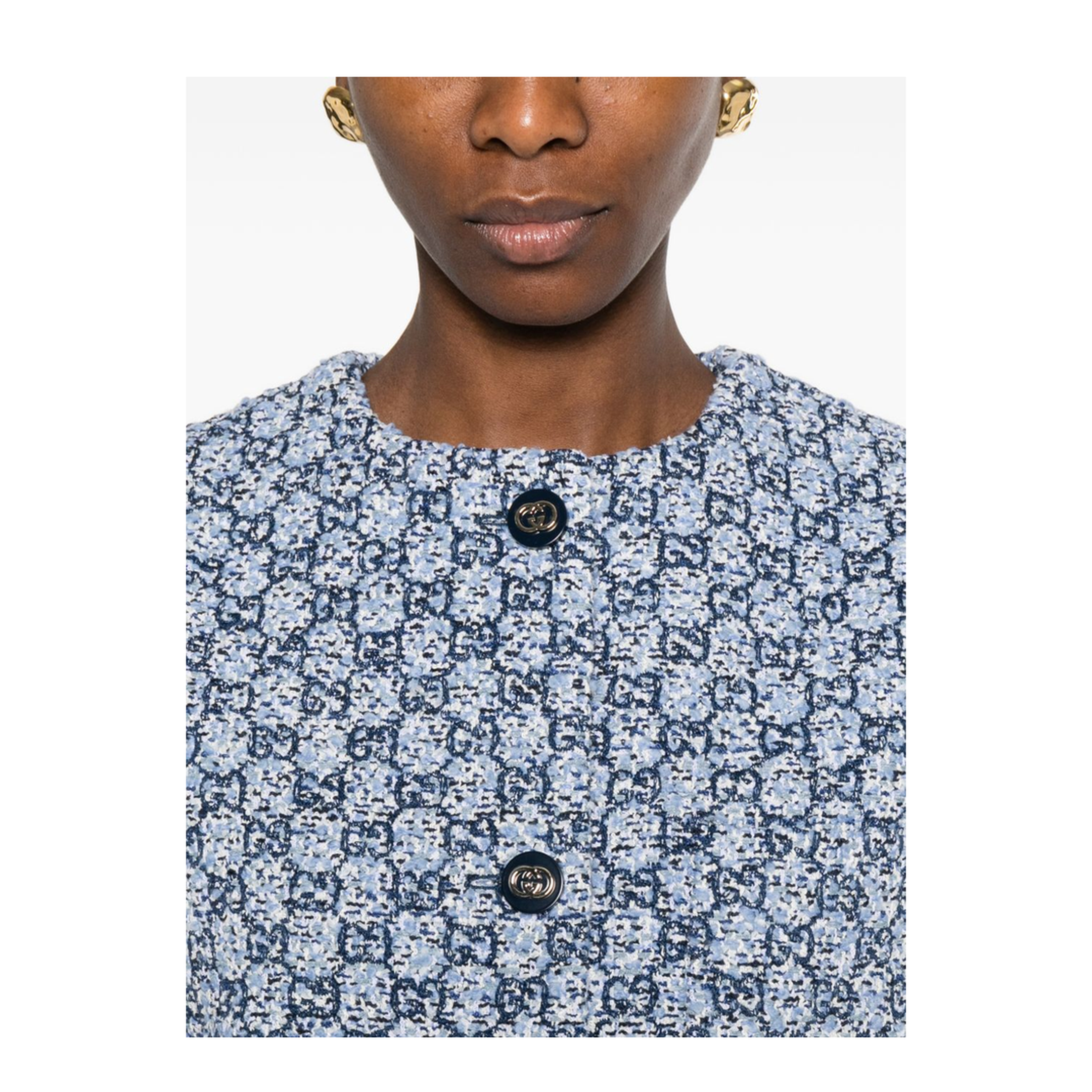 Multicolor Tweed Gilet - Image 3