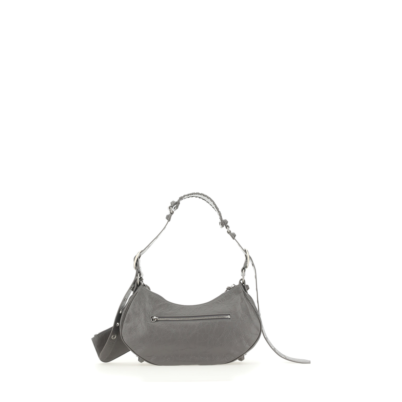 Le Cagole Small Arena Lambskin Shoulder Bag - Black - Image 5
