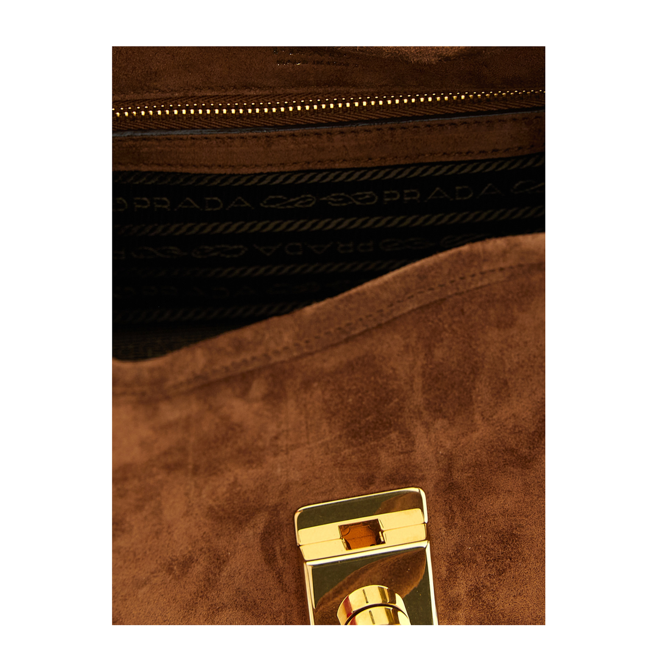 Small Suede Shopping Bag - Image 4