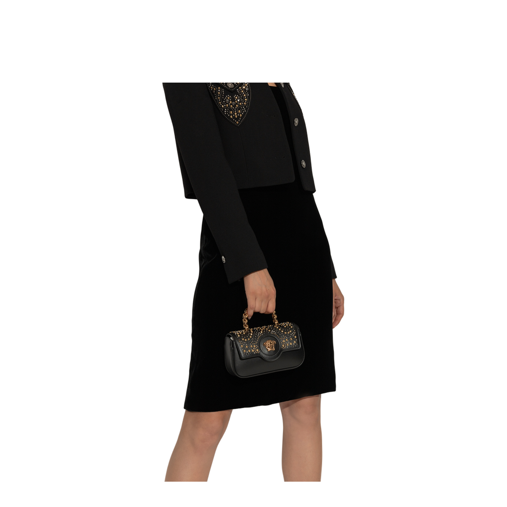 La Medusa Mini Handle Bag Black - Image 2