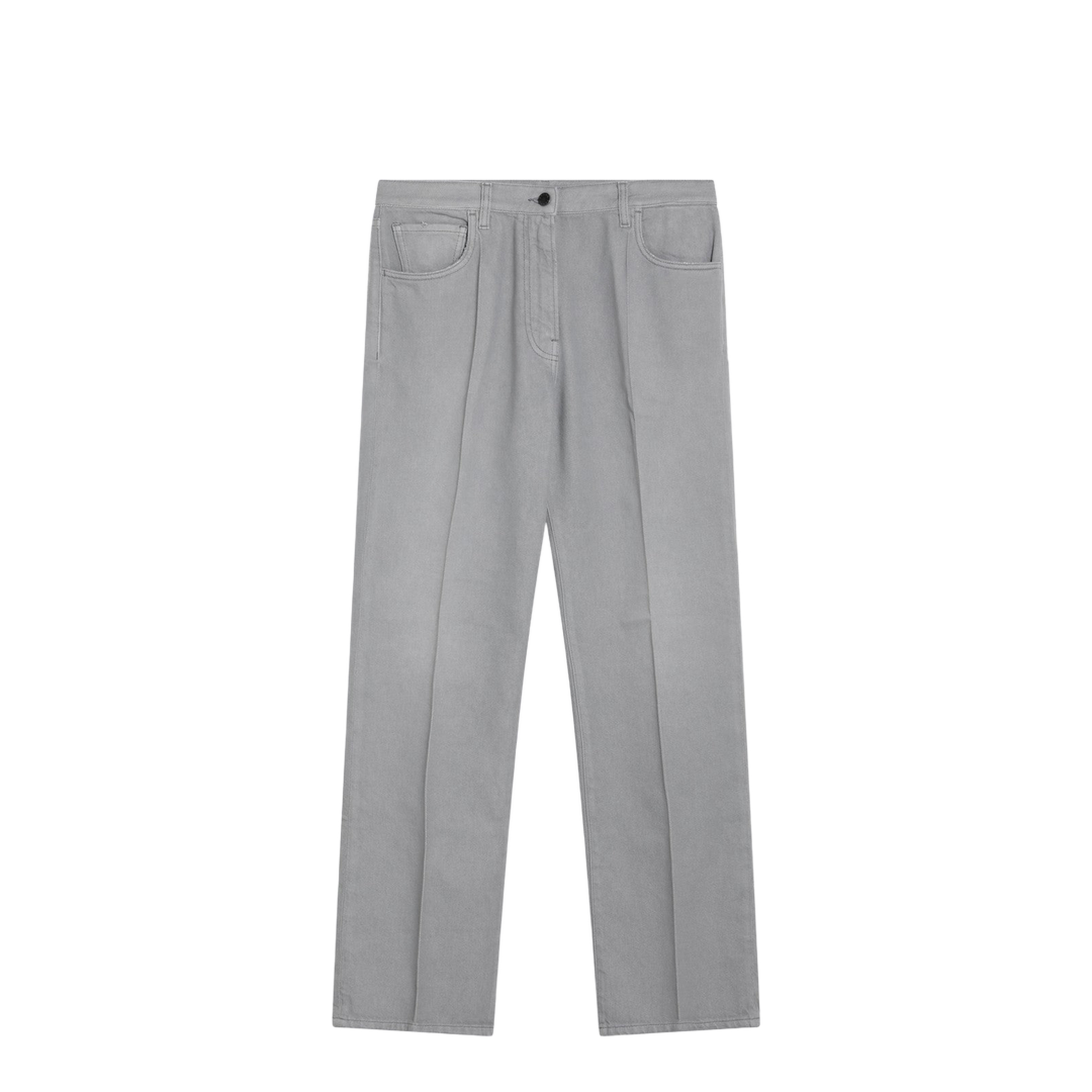 Grey Washed Denim Jeans - Image 1