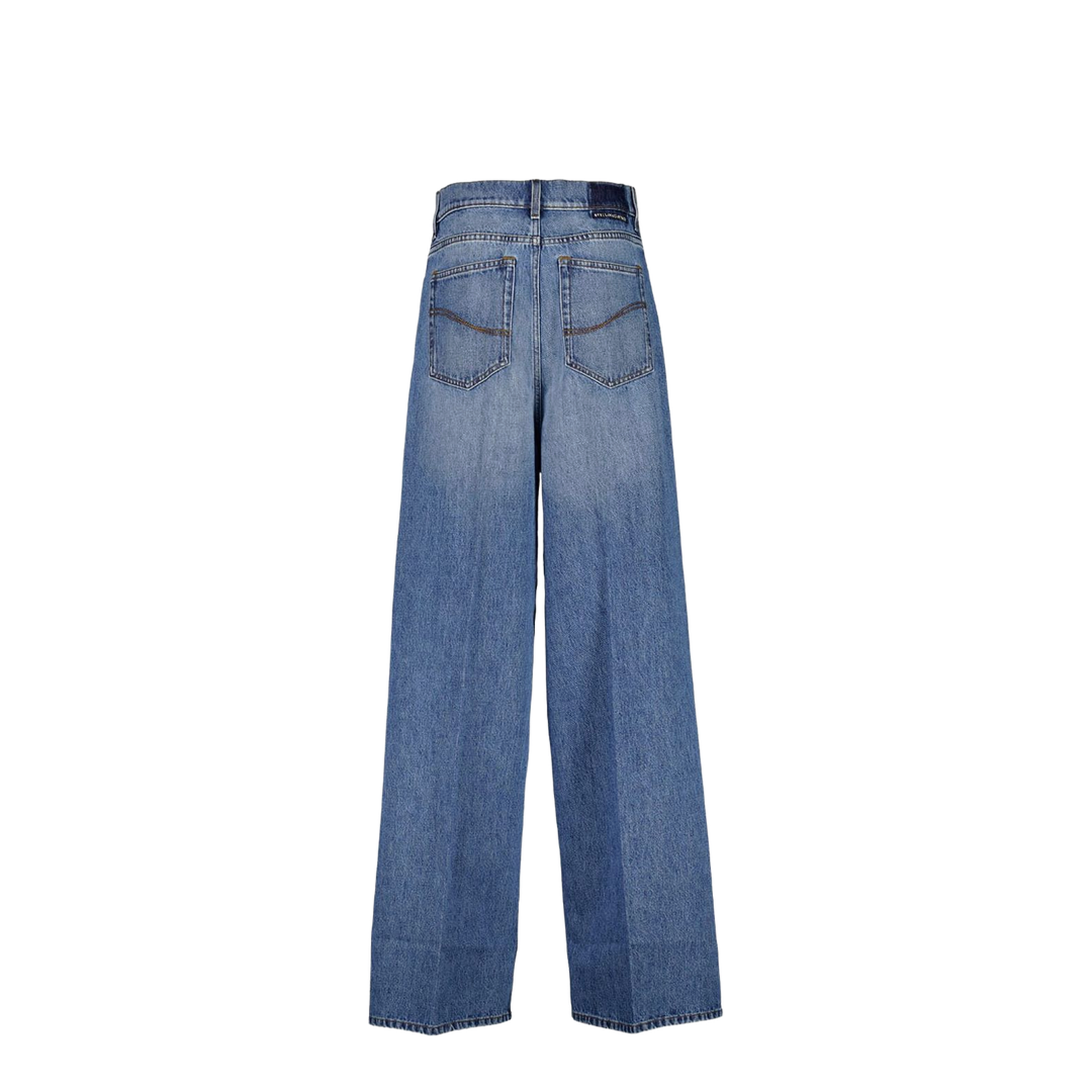 Faded Wide-Leg High-Rise Denim Jeans - Image 4