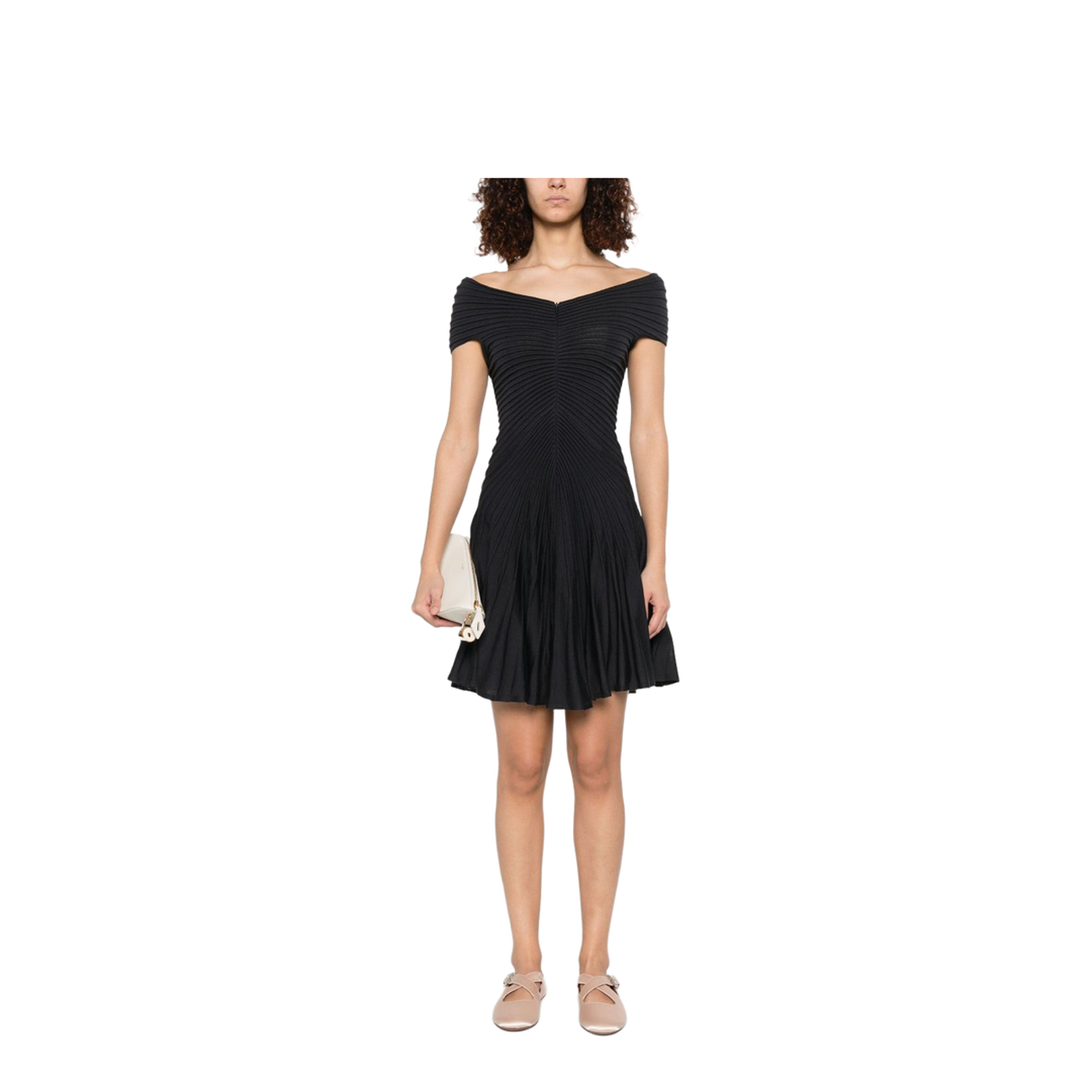 Textured Knit Mini Dress - Image 4