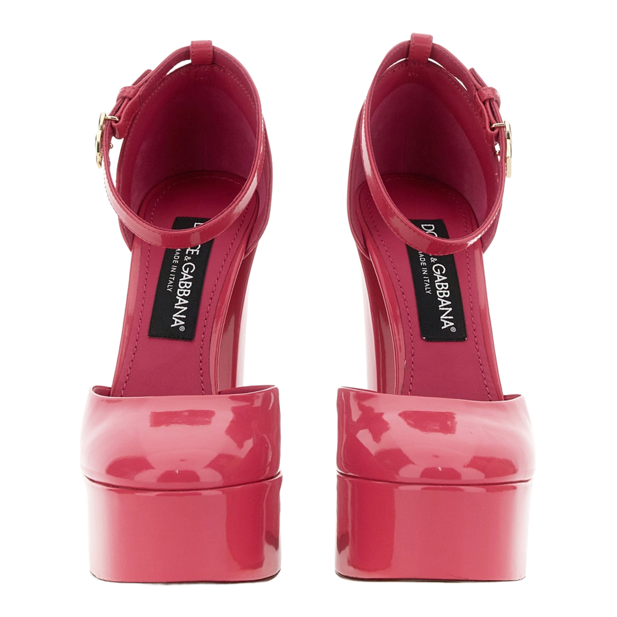 Glossy Leather Platform Pumps - Image 2