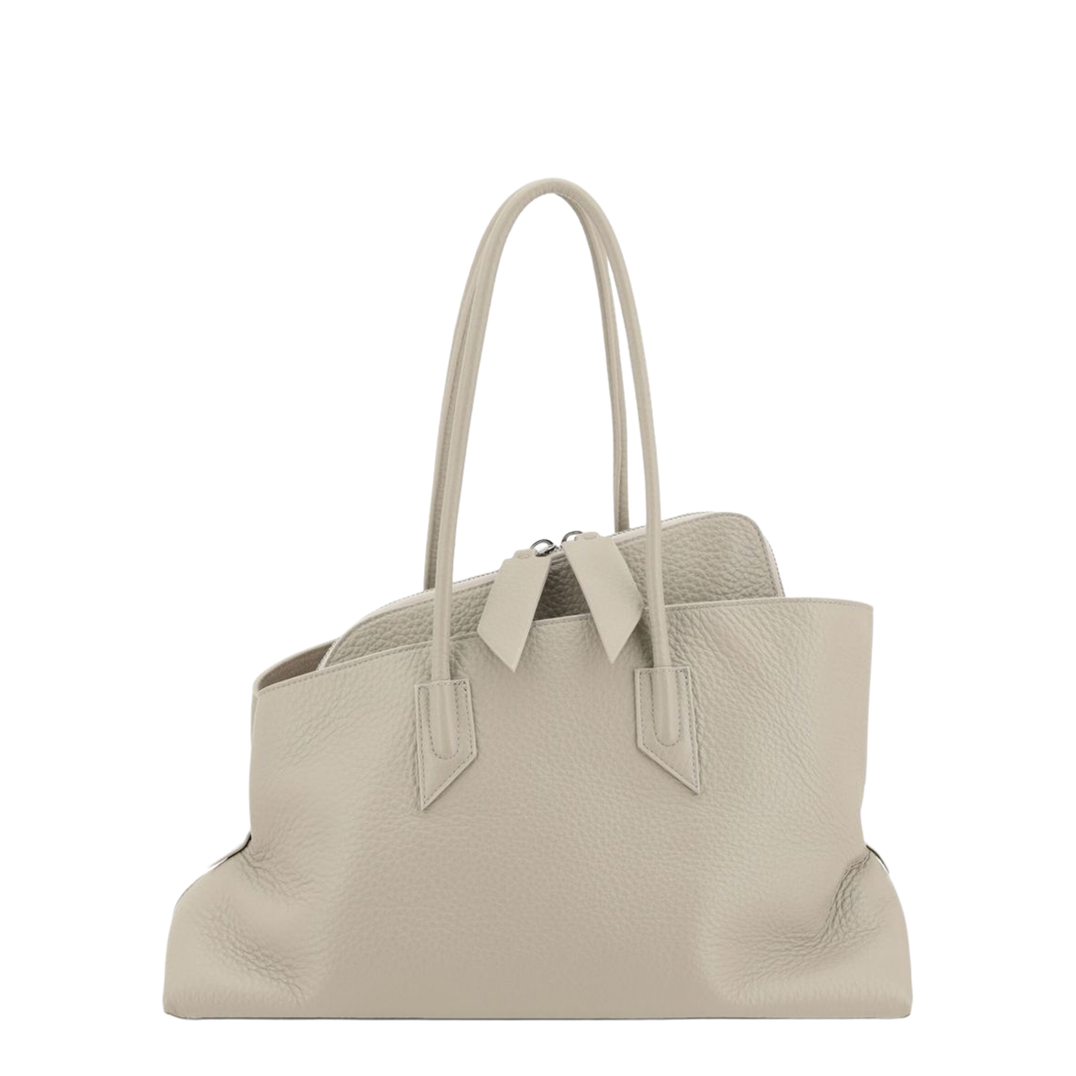 La Passeggiata Medium Calfskin Shoulder Bag - Sand - Image 1