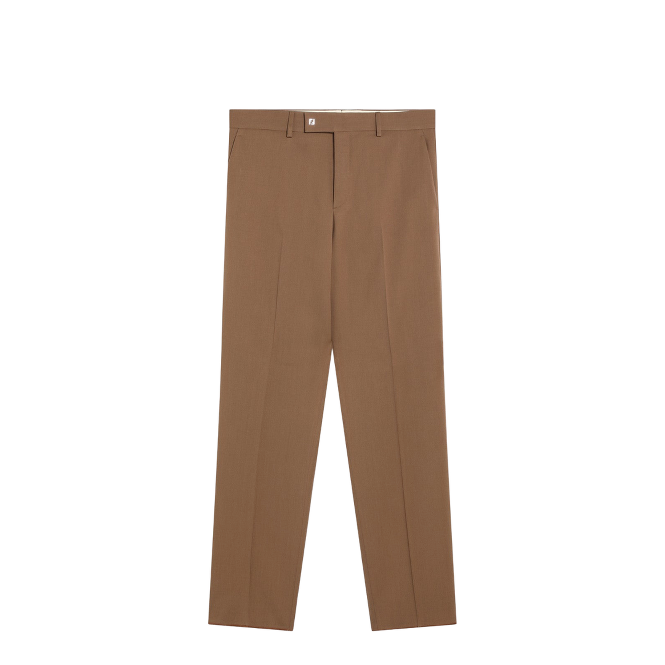 Rust Wool Trousers - Image 1