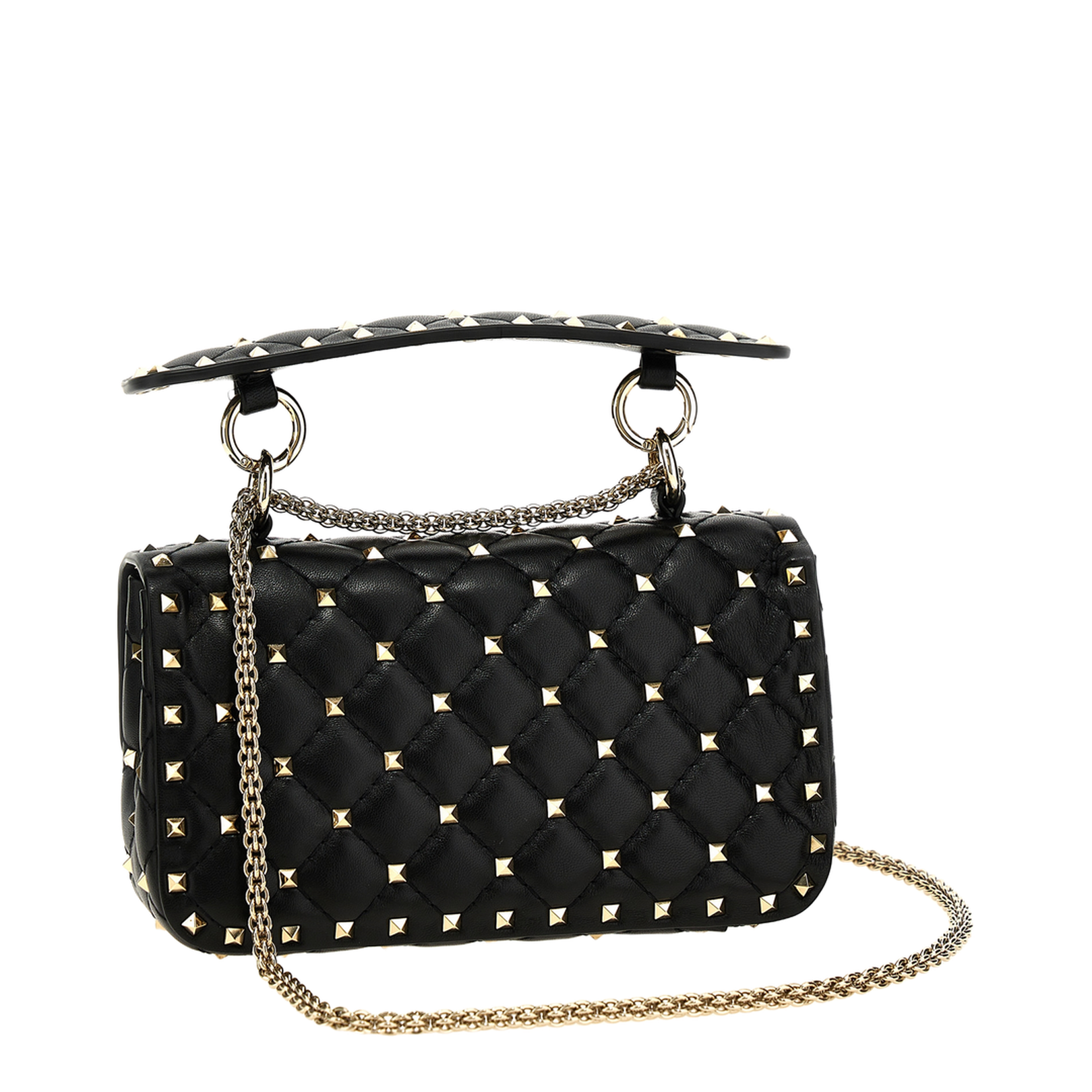Rockstud Spike Nappa Leather Handbag - Image 2