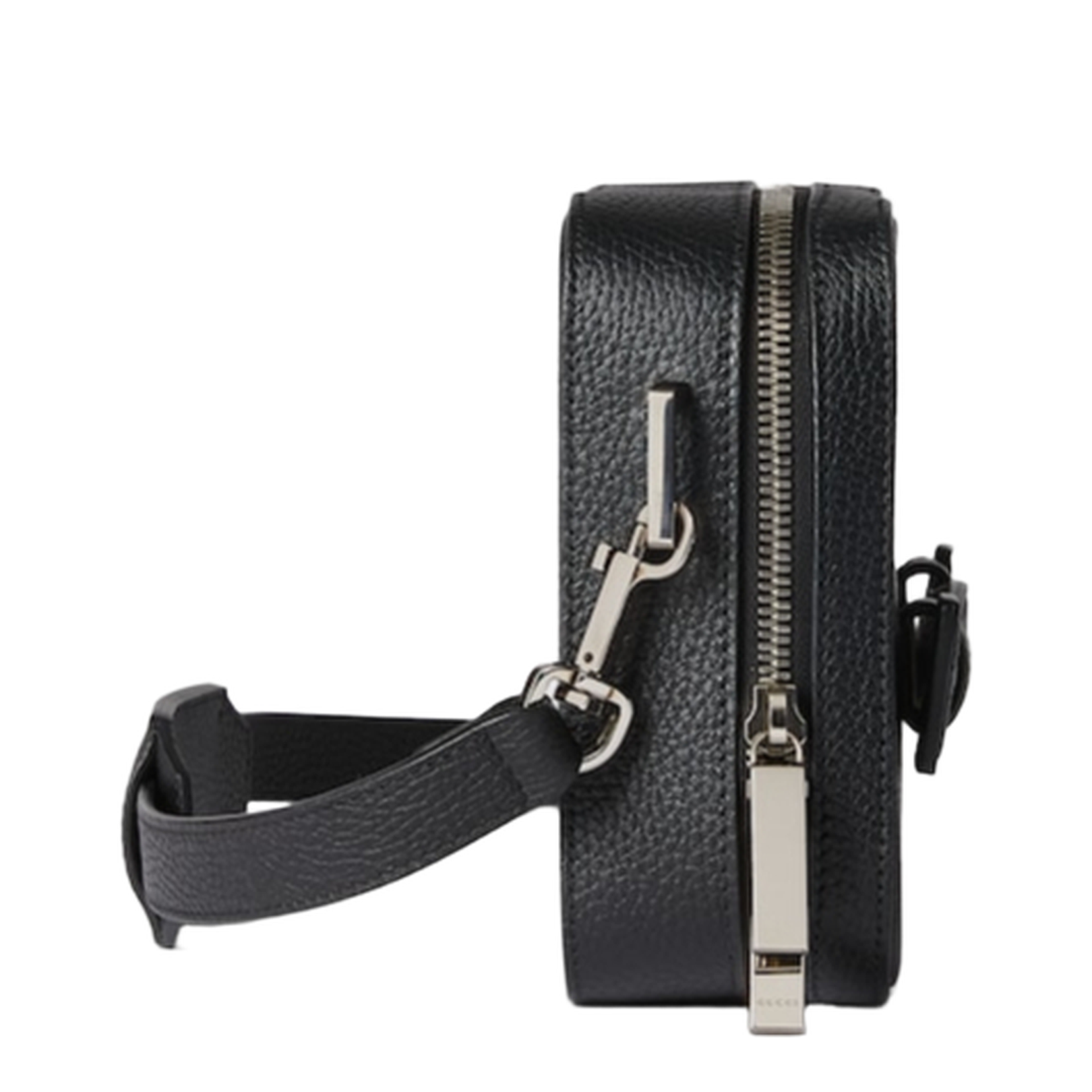 Gucci Logo Leather Shoulder Strap Black - Image 3