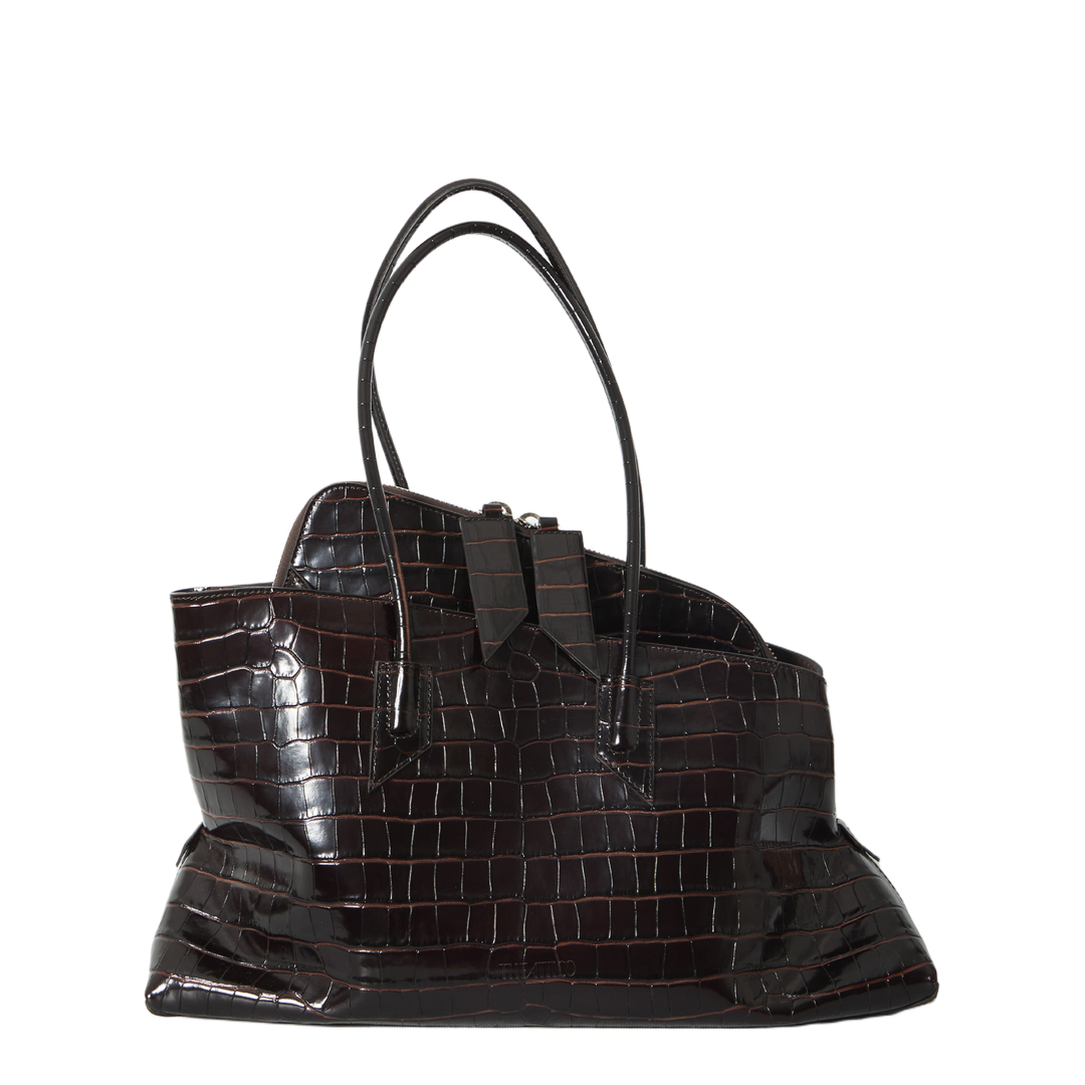 La Passeggiata Medium Calfskin Top Handle Bag - Coffee - Image 1