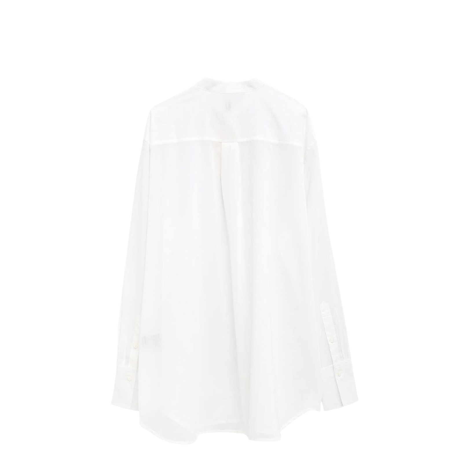 Long Sleeve Band Collar Shirt - Image 2