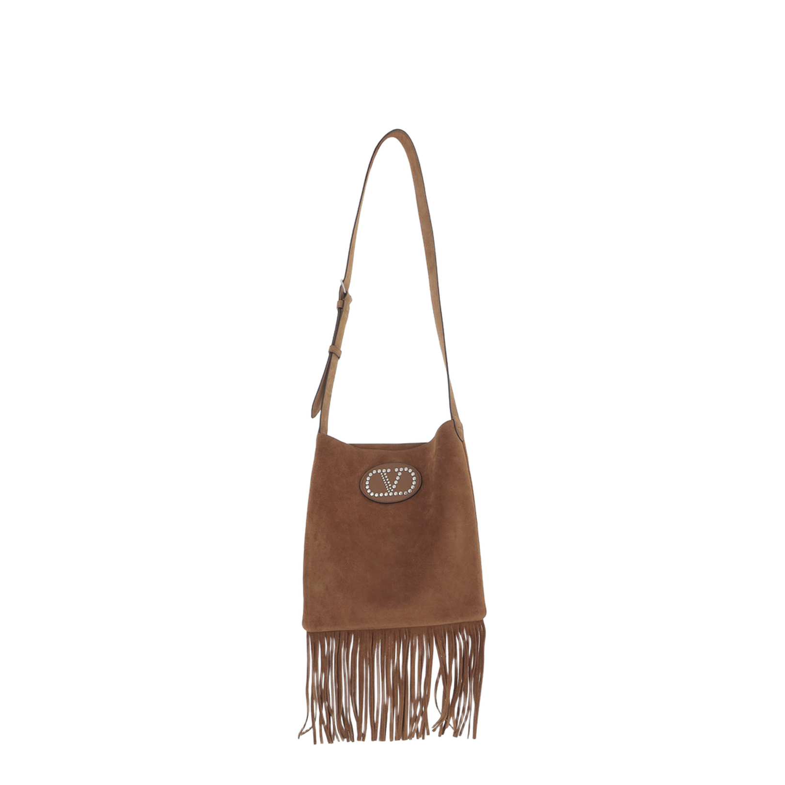 Brown Suede Shoulder Bag - Image 1