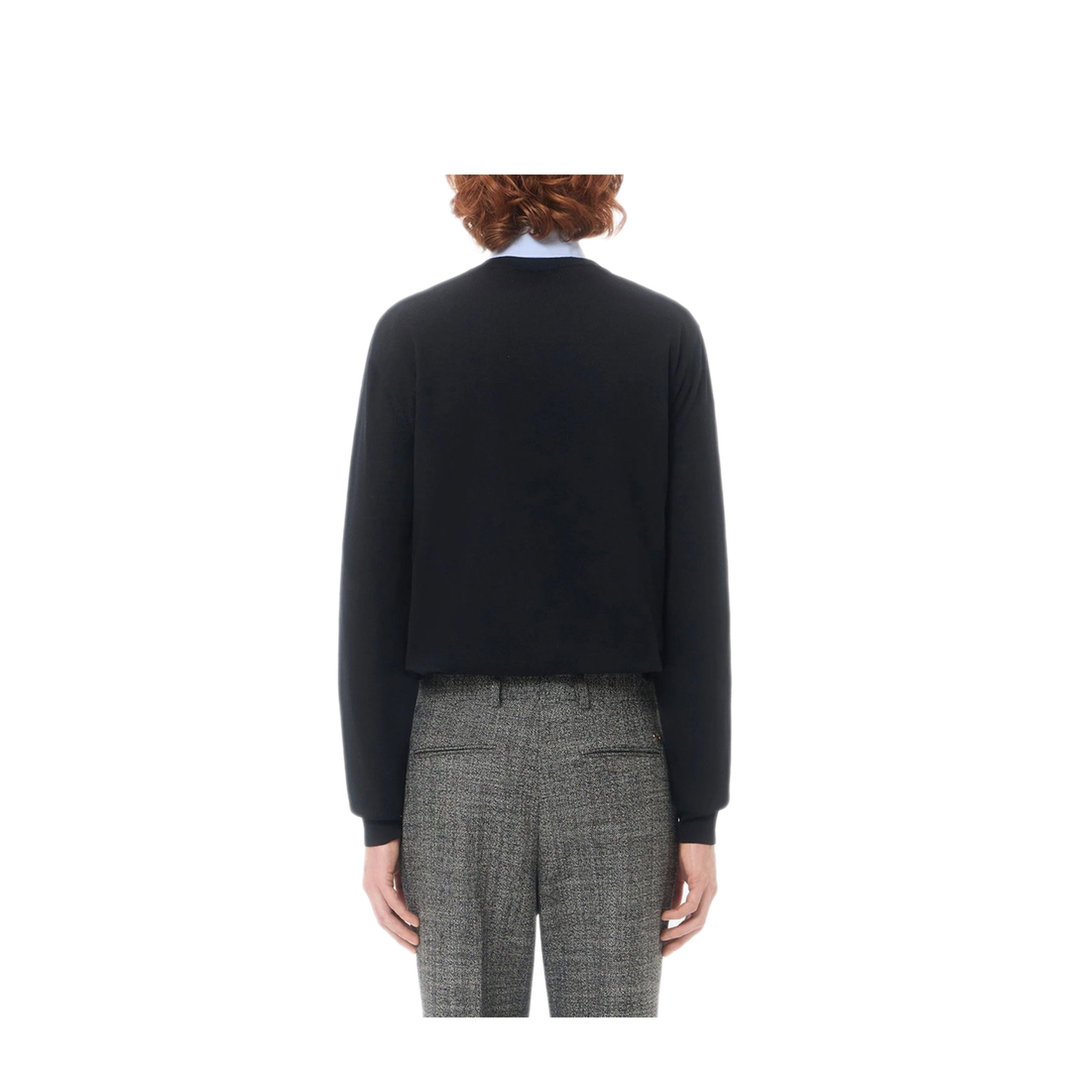 Wool Jumper with Vlogo Embroidery - Image 5
