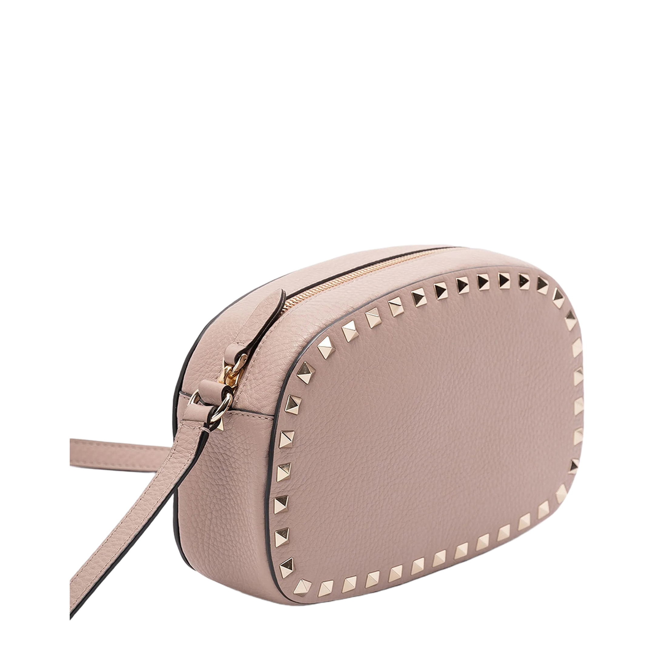 Rockstud Mini Calf Leather Shoulder Bag - Pink - Image 3