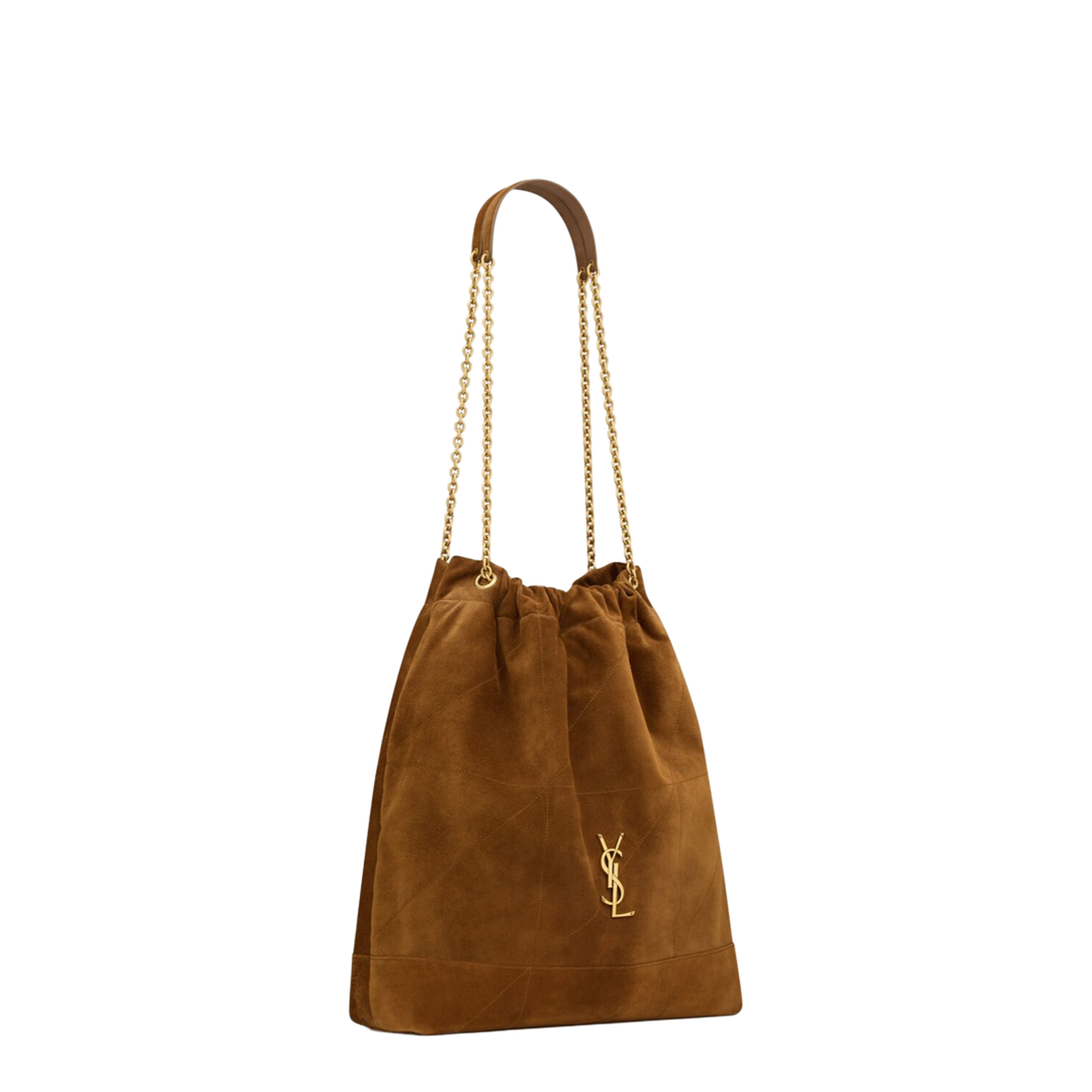 Jamie Large Suede Bucket Bags - Brown - Image 3