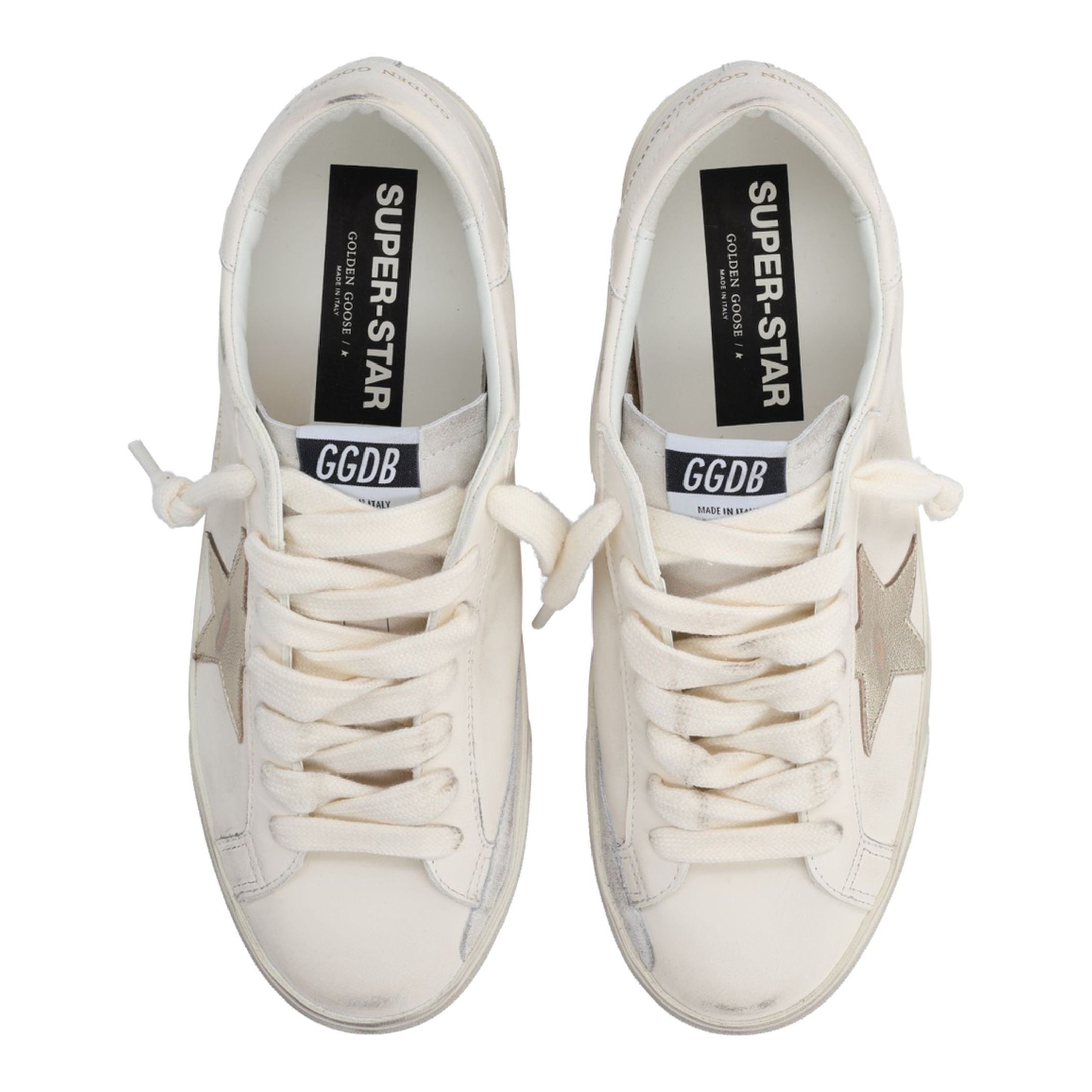 Super-Star Nappa Leather Sneakers with Laminated Leather Star - Image 4