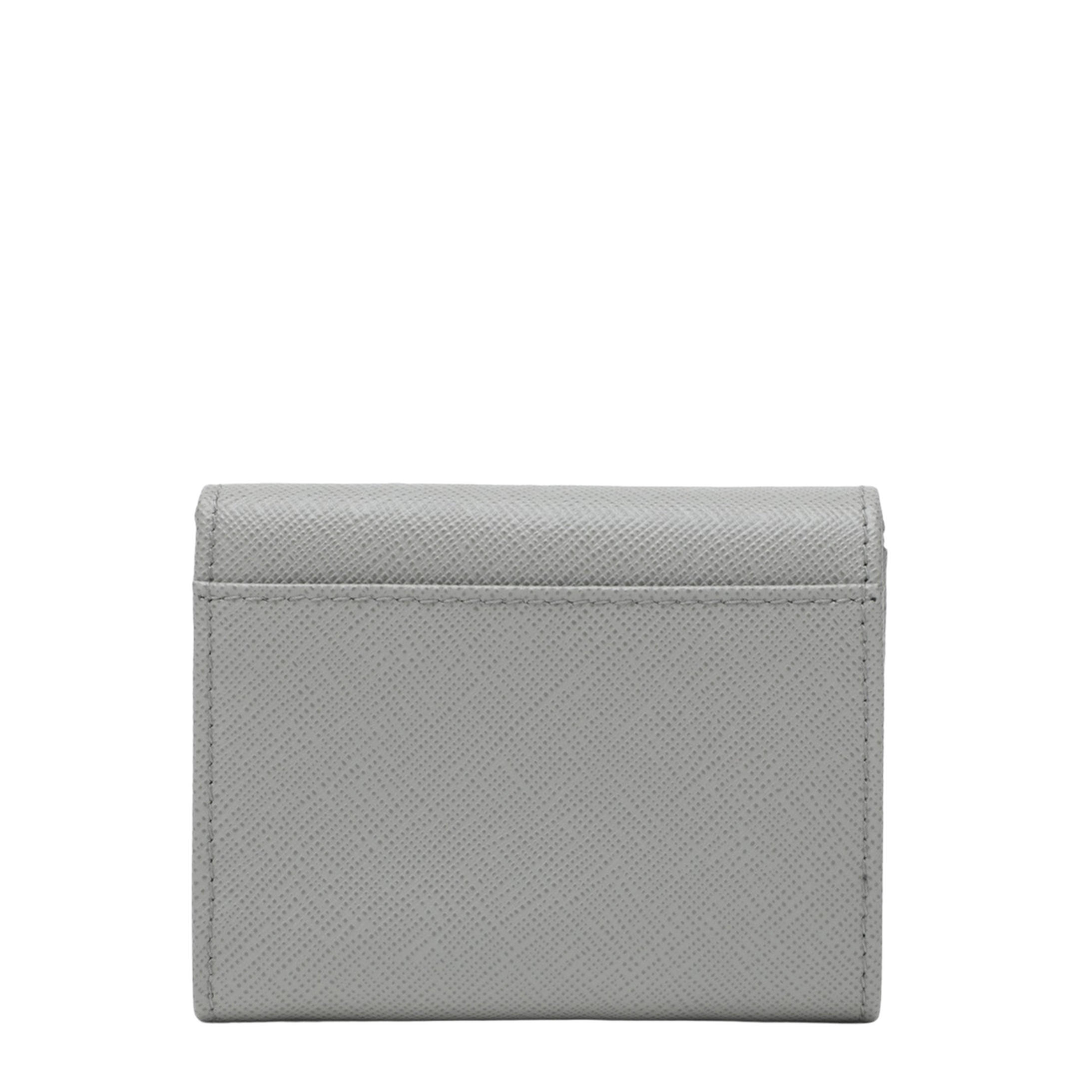 Small Saffiano Leather Wallet - Cloudy Gray - Image 2