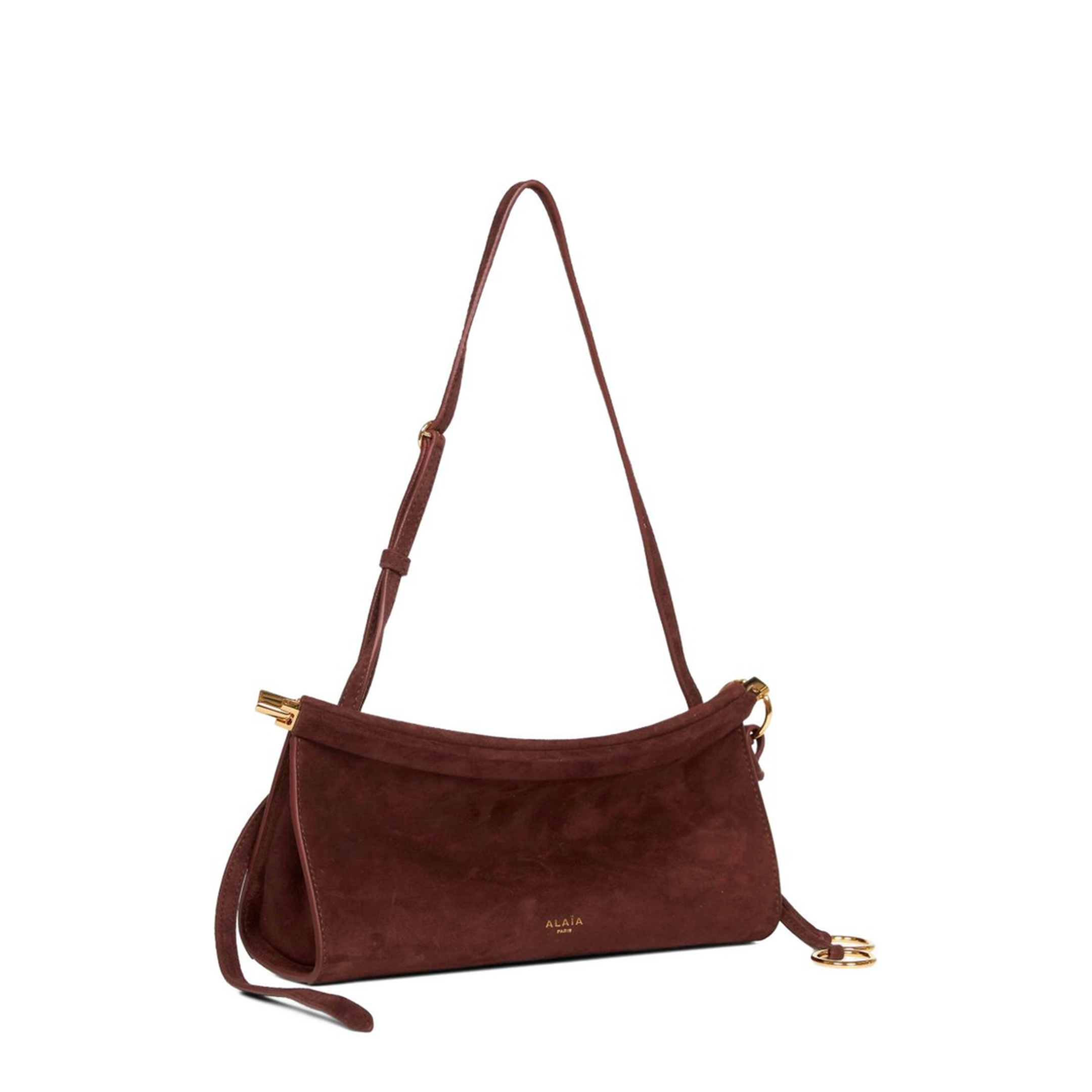 Le Click Small Suede Goatskin Shoulder Bag - Brun - Image 3