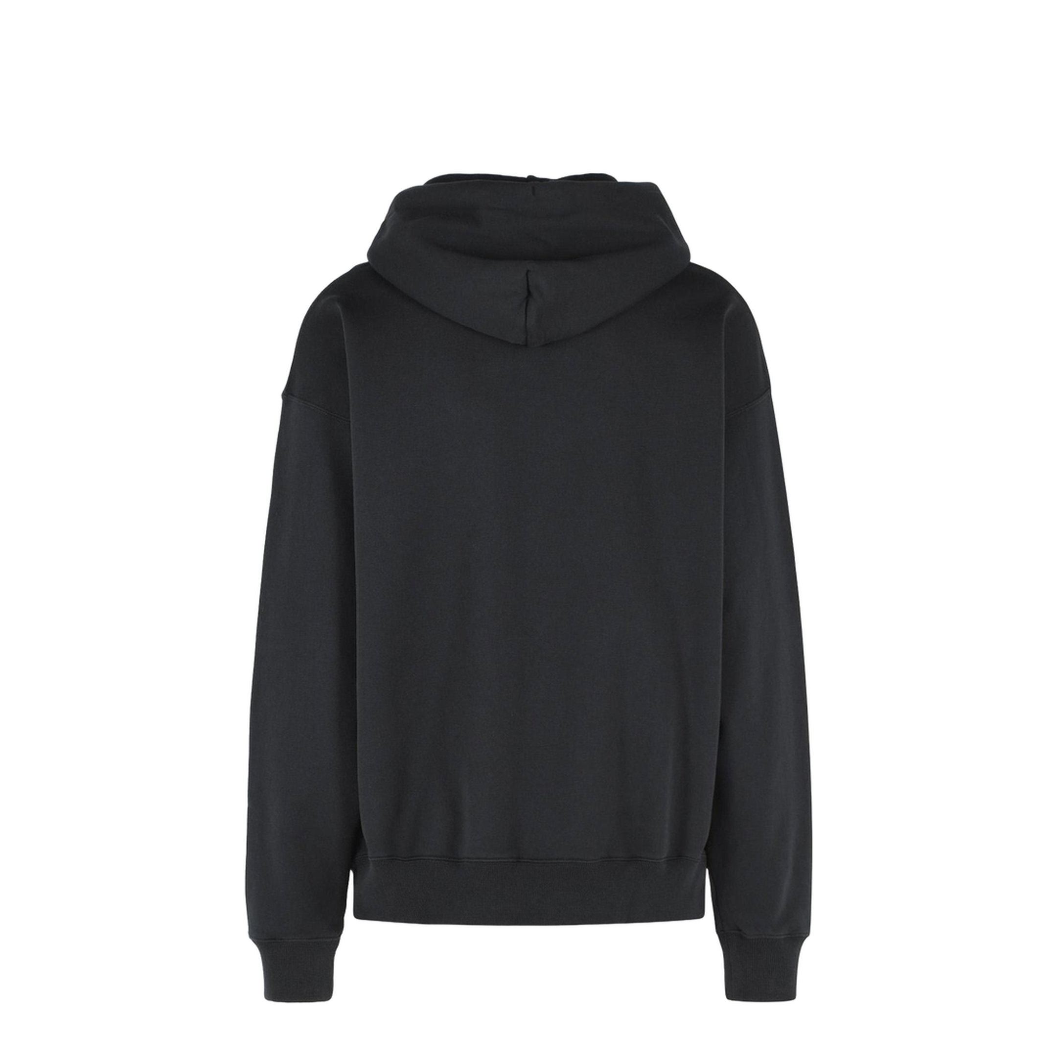 Statement Black Cotton Sweatshirt - Image 2