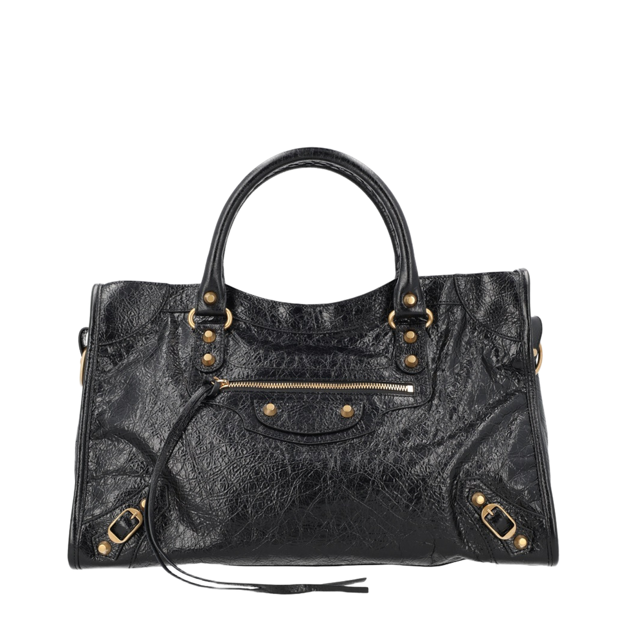 Le City Medium Arena Lambskin Shoulder Bag - Black - Image 1