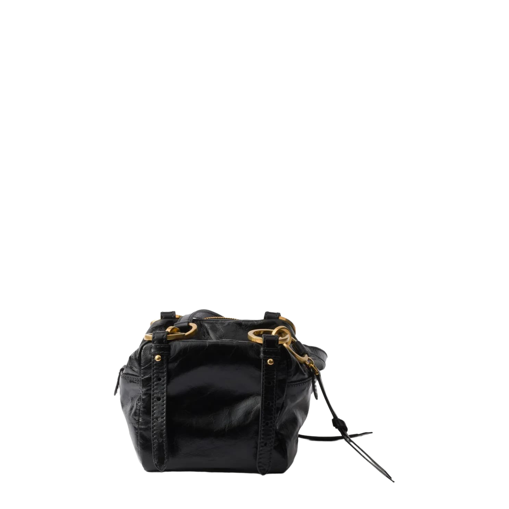 BAULETTO Mini Calfskin Top-handle Bag - Black - Image 2