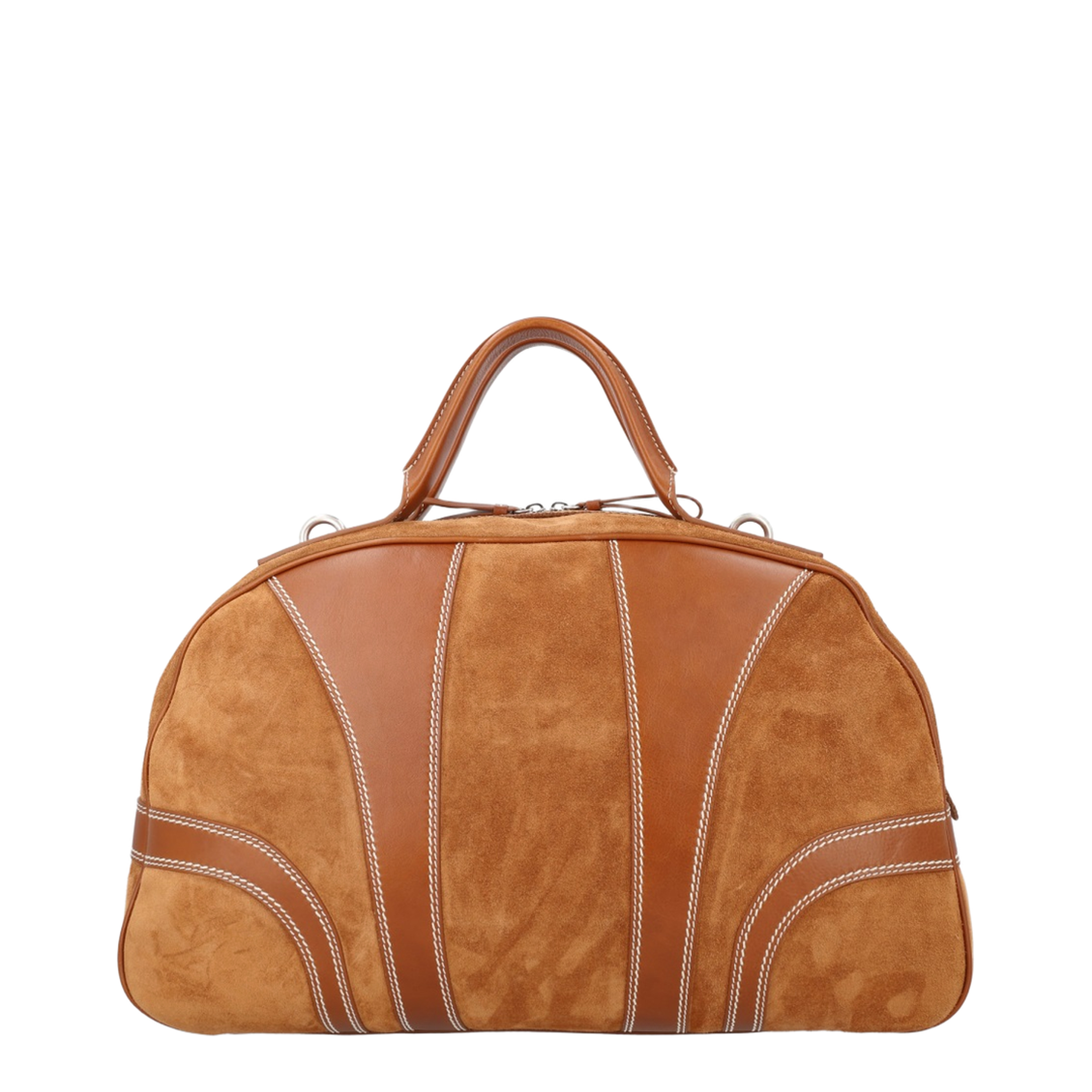 Suede Duffle Bag - Image 2