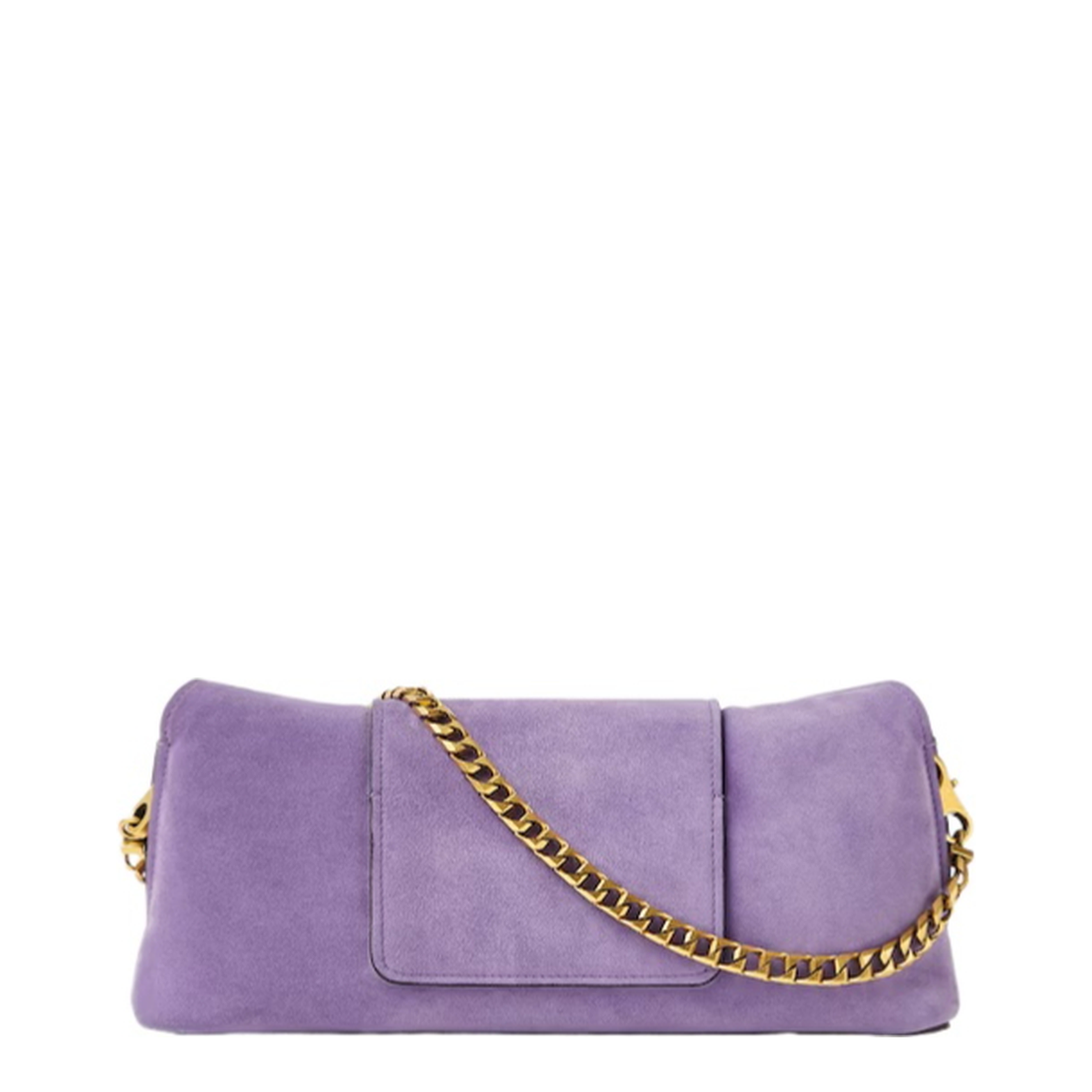 Mini Suede Clutch - Lilac - Image 3