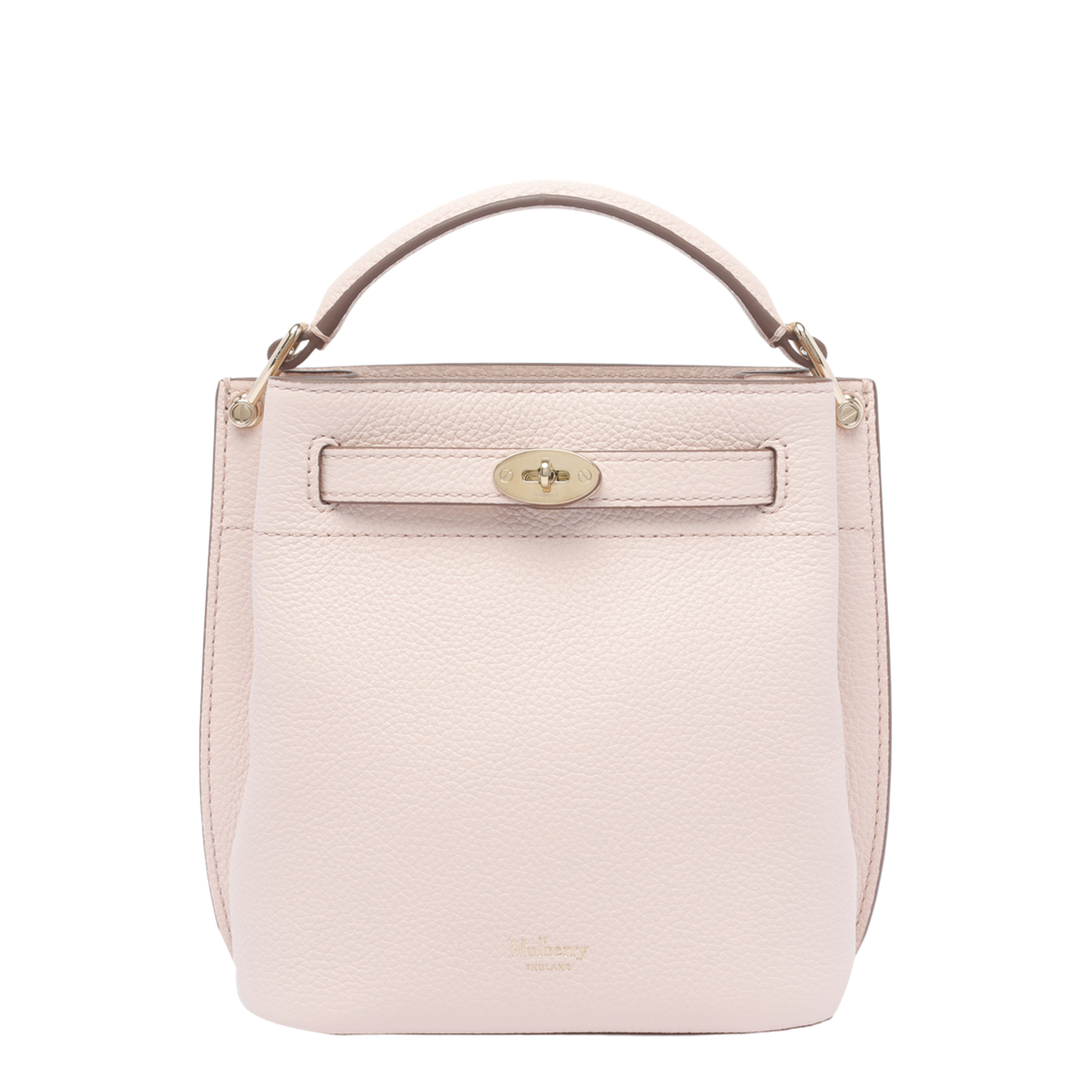 Leather Bucket Bag with Logo - Image 1