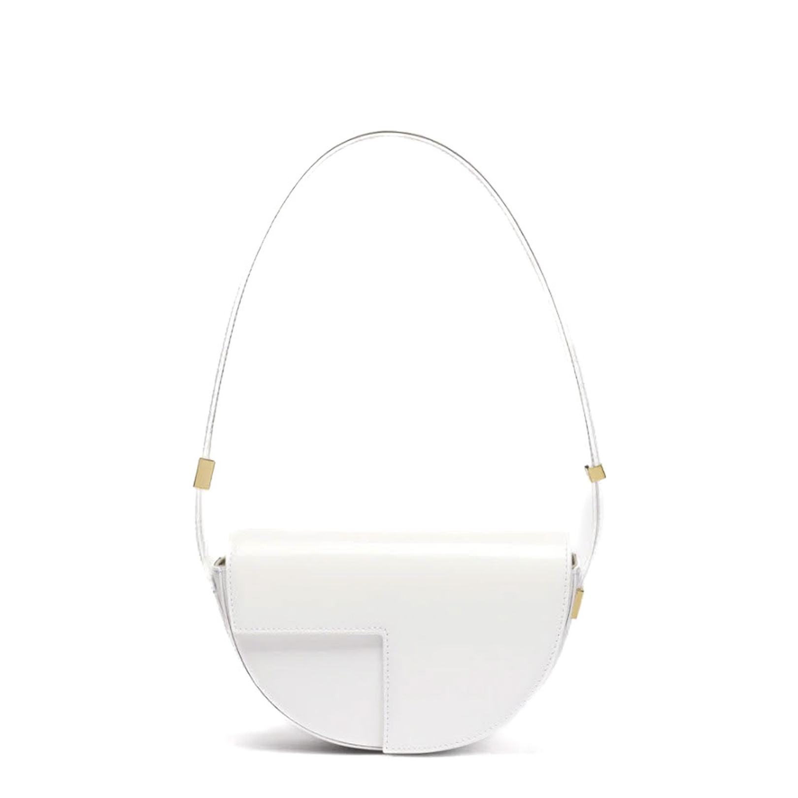 Le Petit Patou One Size Calf Leather Shoulder Bag - White - Image 1