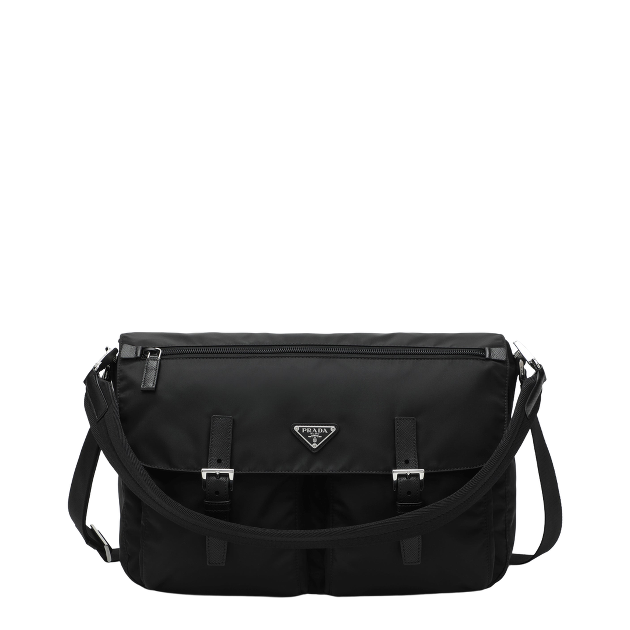 Re-Nylon Crossbody Bag in Black - Image 1