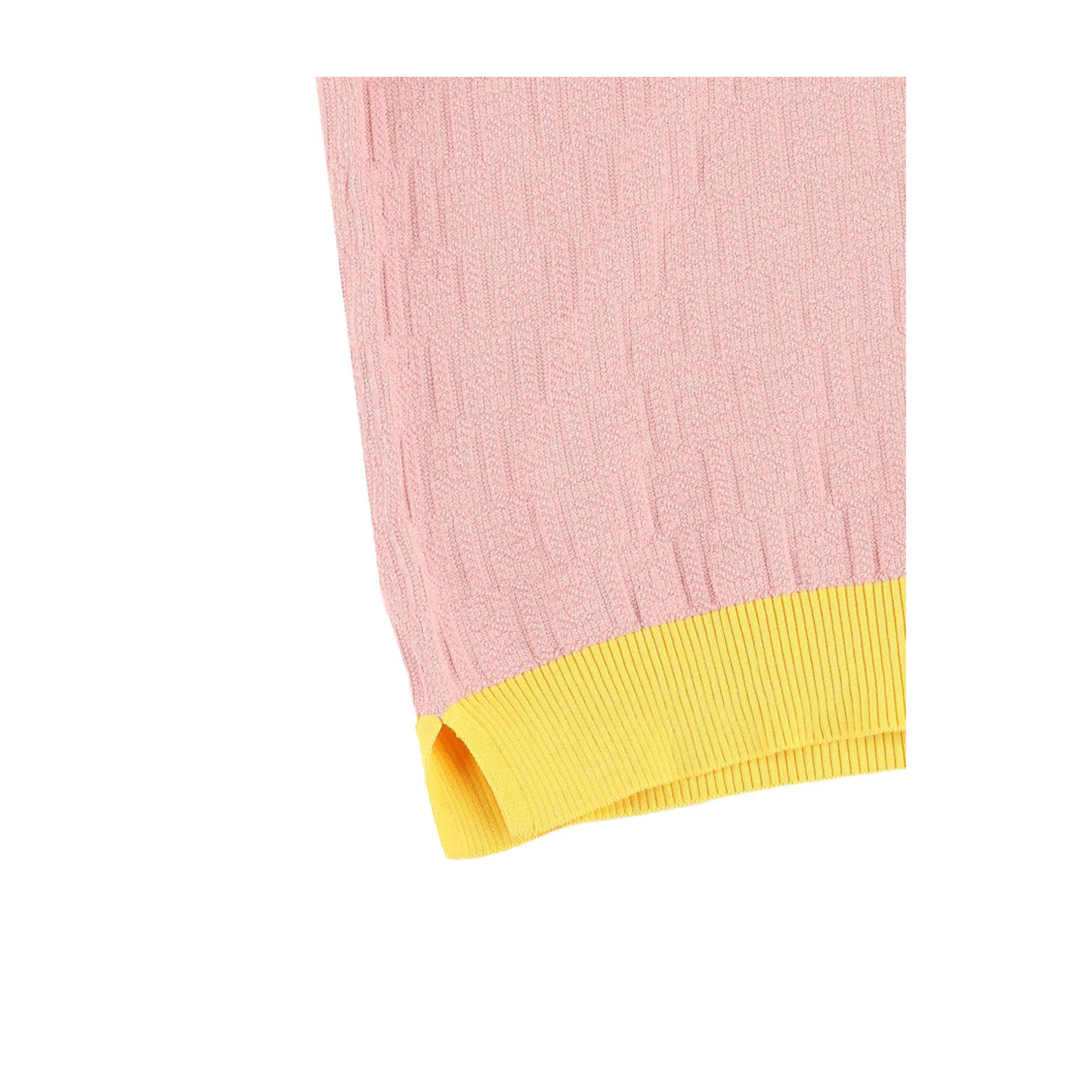 Pink Polo T-Shirt with Jacquard - Image 2