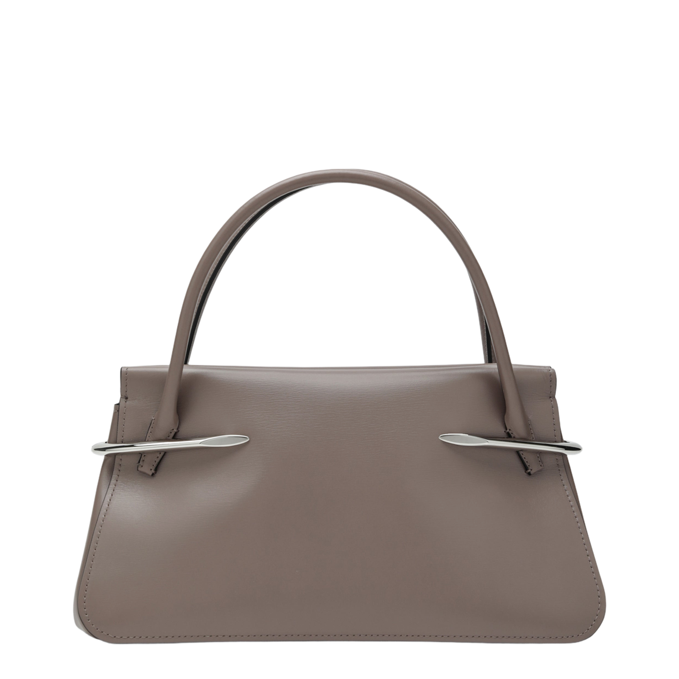 Pinch medium bag in taupe leather - Image 2