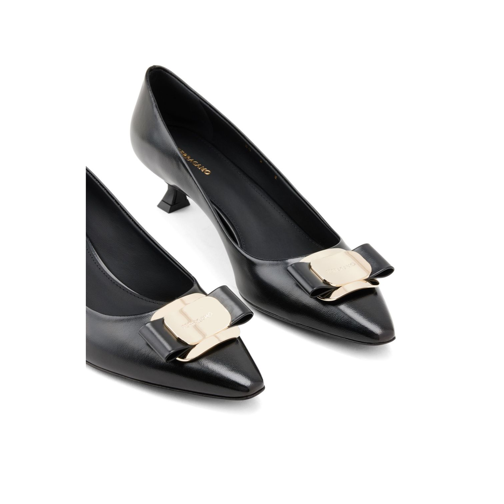 Black New Vara Leather Pumps - Image 3