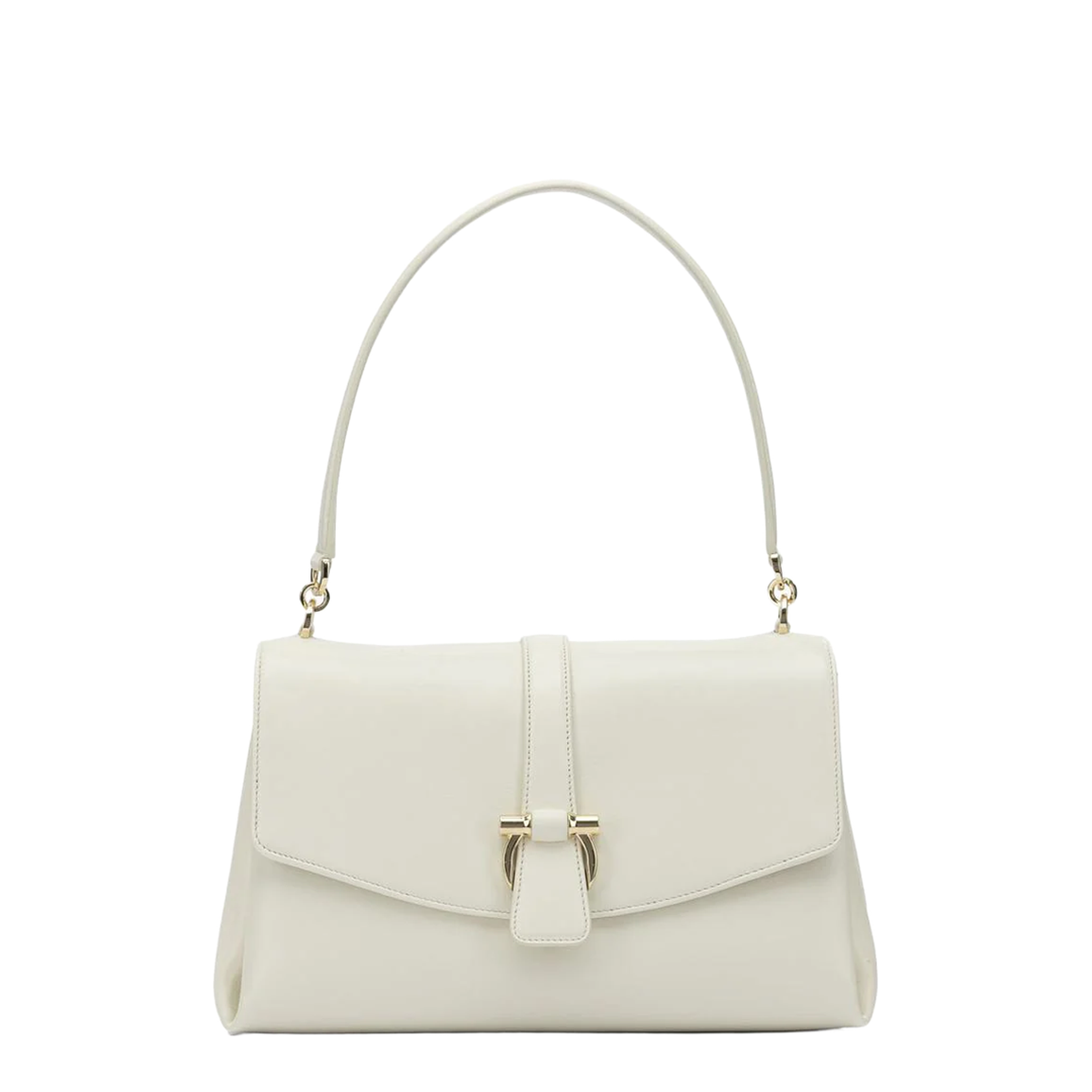 Leather Shoulder Bag White - Image 1