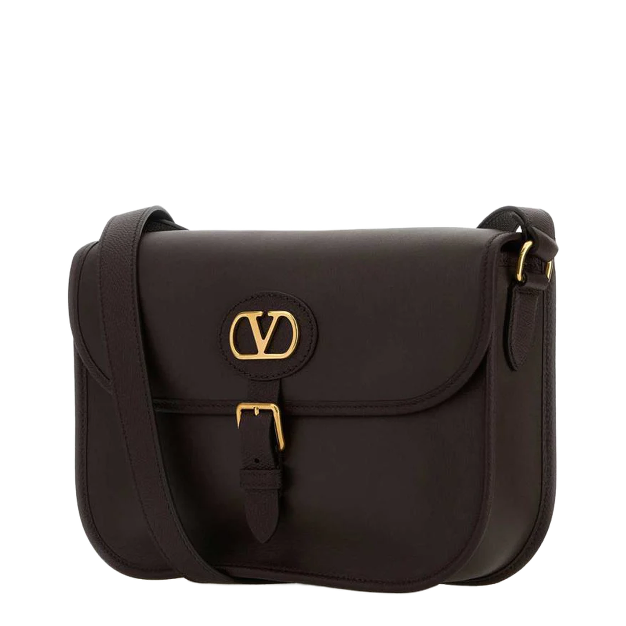 Antibes Small Calfskin Shoulder Bag - Oak Brown - Image 2