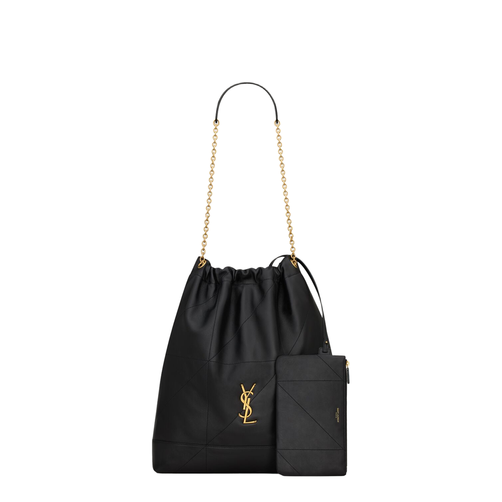 Jamie Large Nappa Bucket Bags - Black - Image 2
