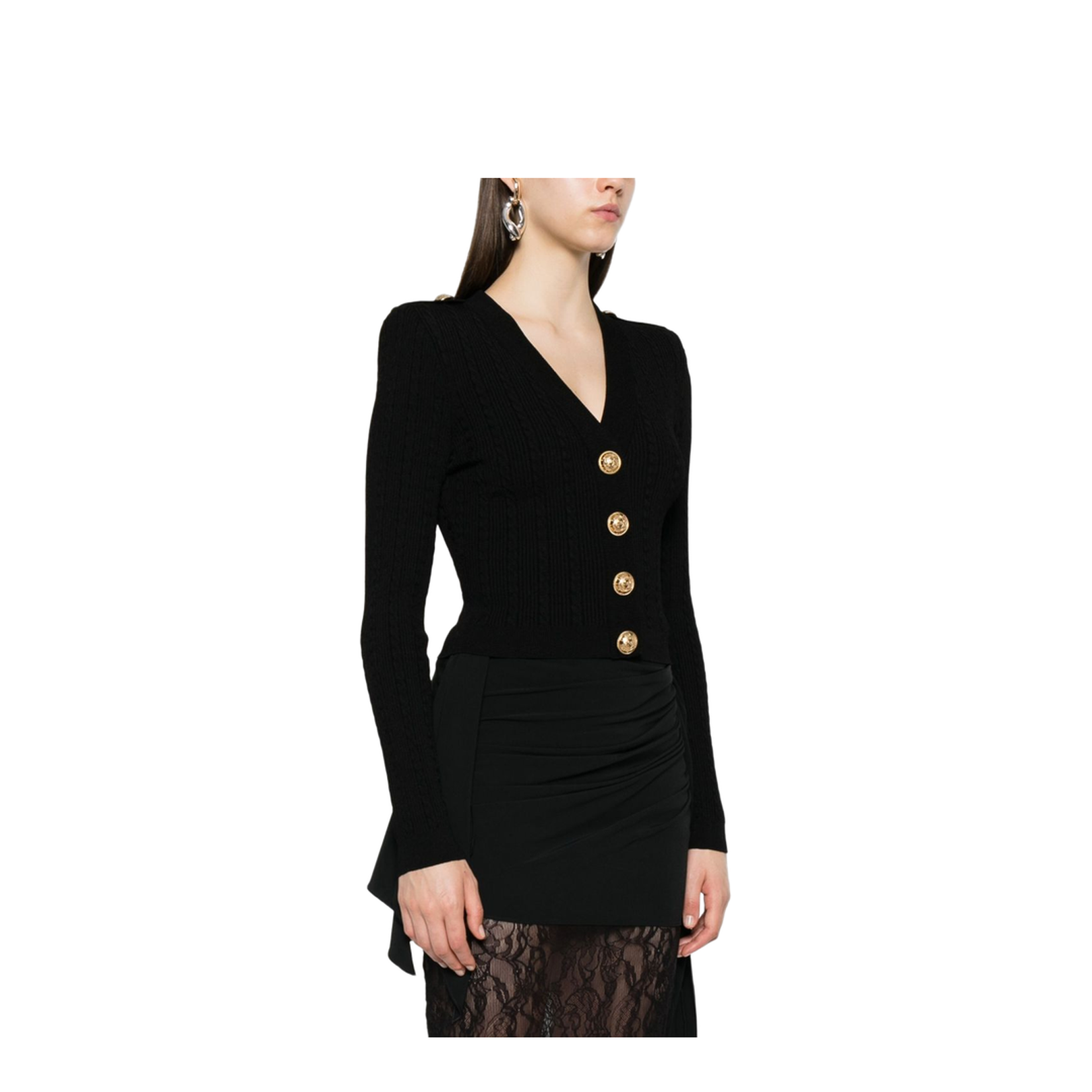 V-necked cardigan - Image 5