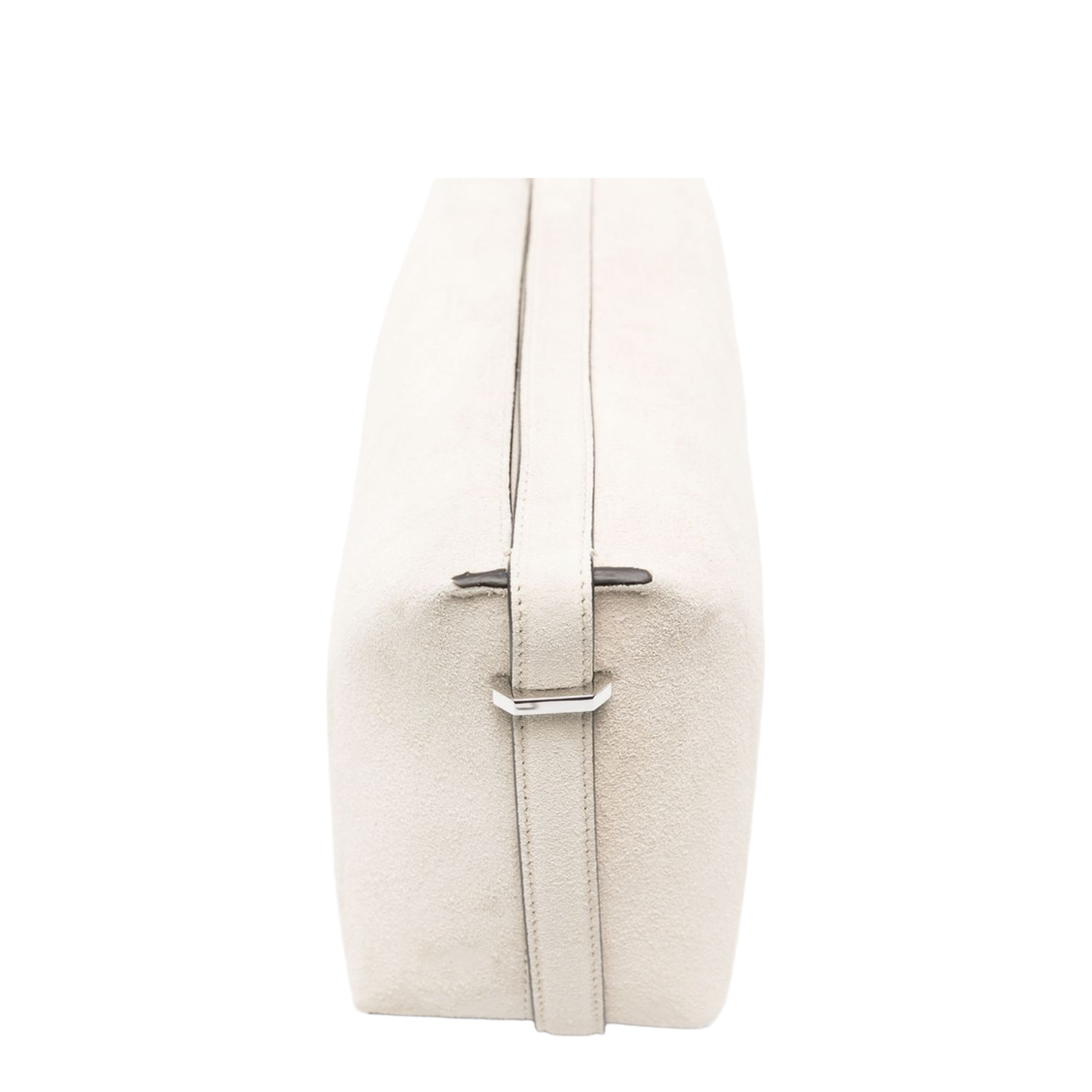 PRE Medium Suede Wristlet Clutch - Ivory - Image 4