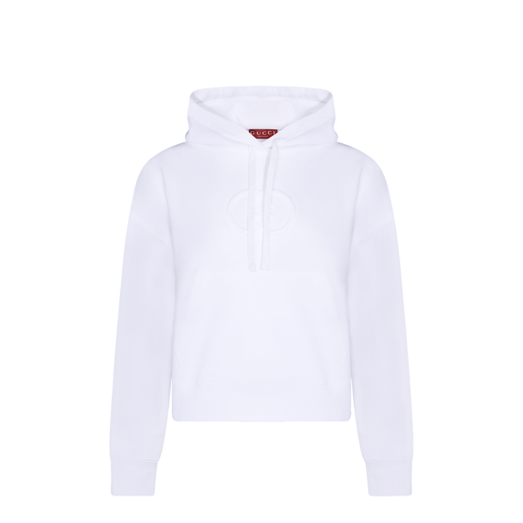 White Cotton Oversize Sweatshirt - Image 1