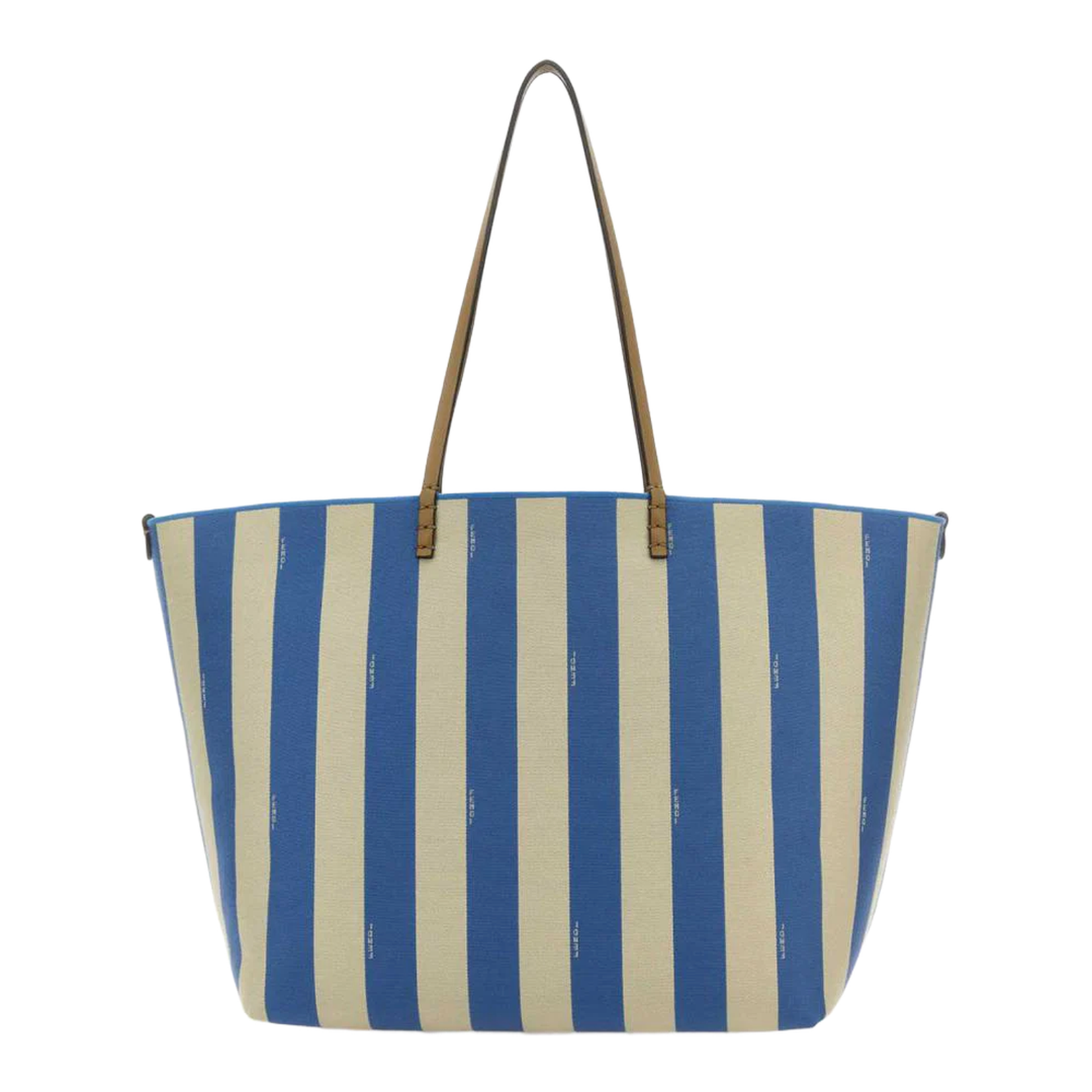 Large Roll
Reversible Shopper In Pequin Striped And Light Blue FF Fabric - Image 3
