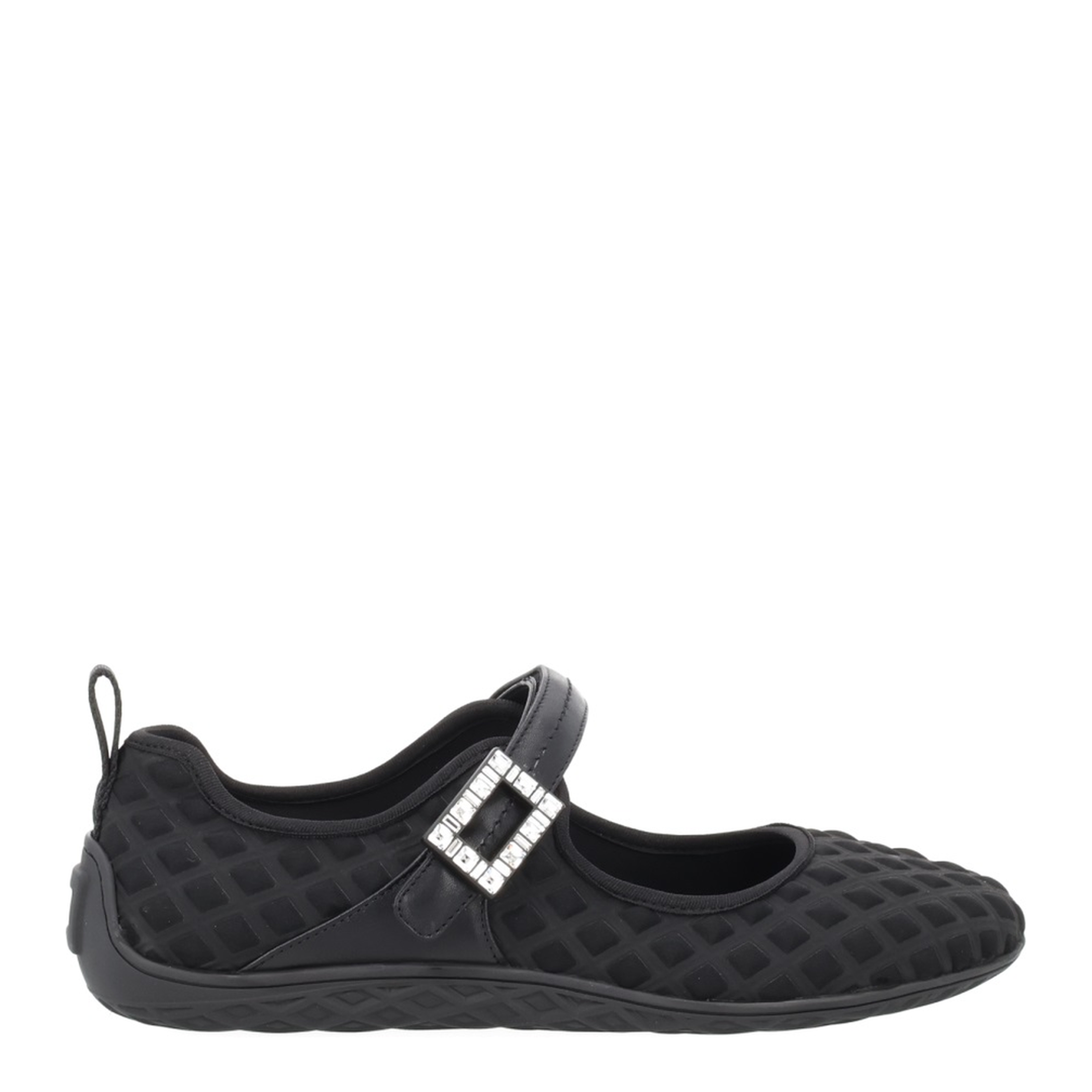 Low Babies Ballerina Flats in Embossed Fabric - Image 1