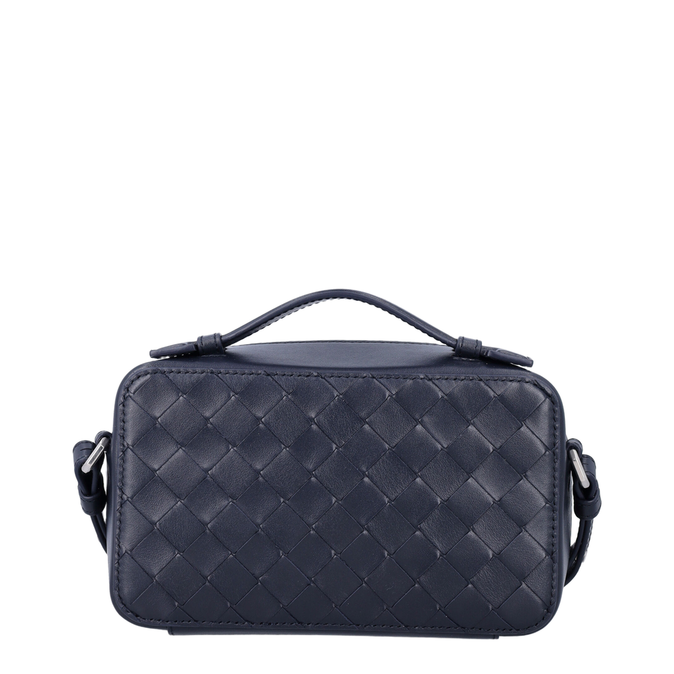 Intrecciato Getaway Calfskin Phone Pouch - Midnight - Image 3