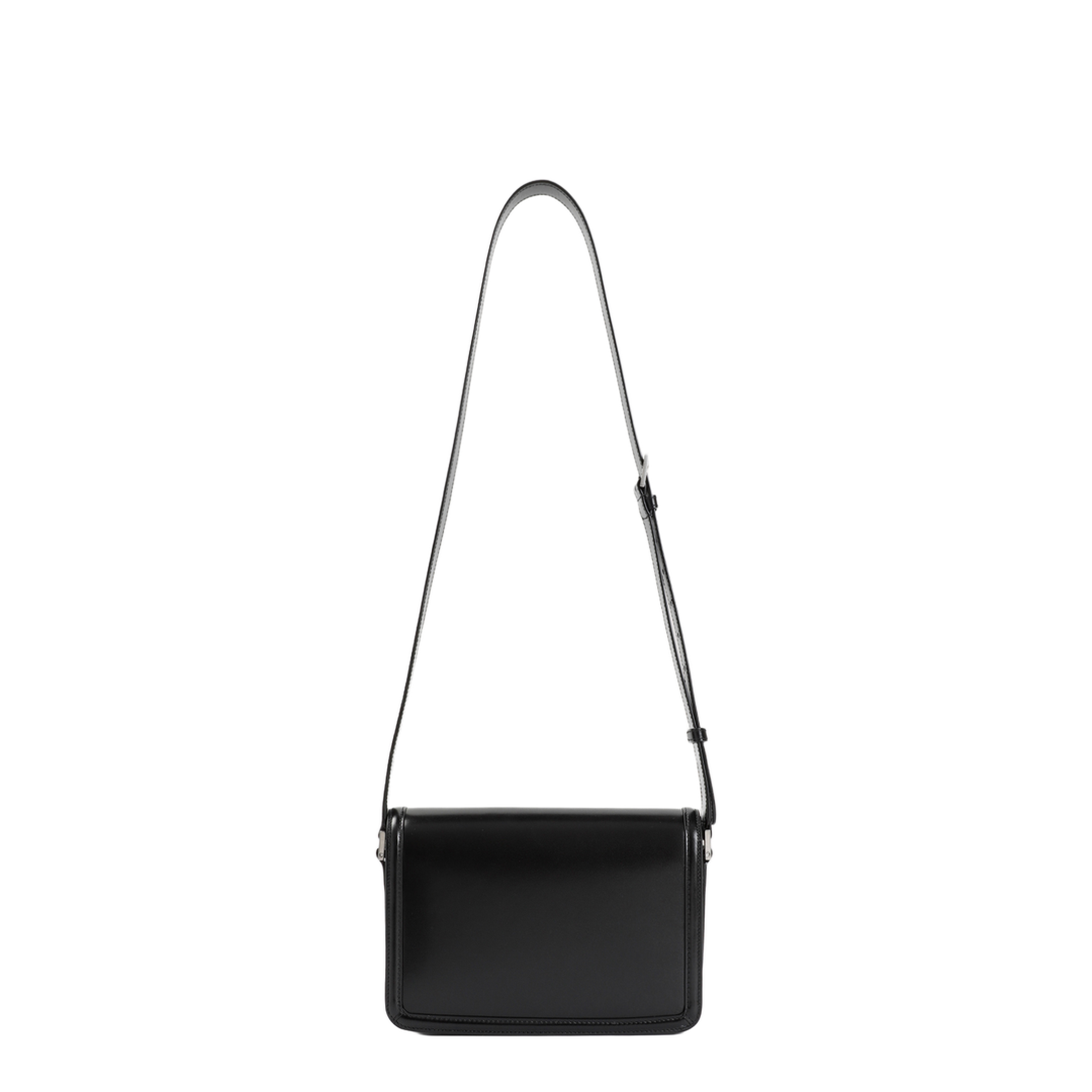 Solferino Medium Calf Leather (Smooth Leather) Satchel - Black - Image 4