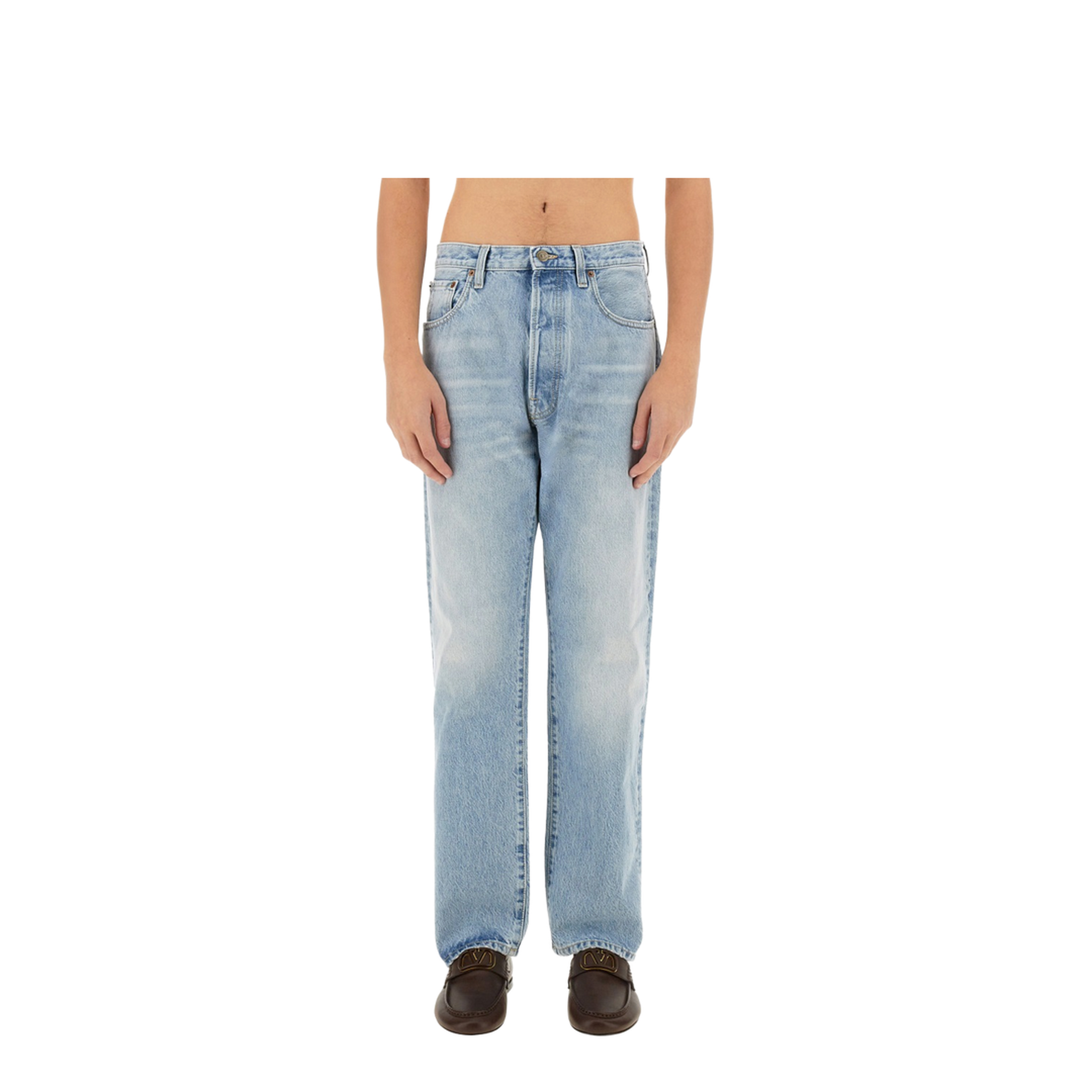 Stonewashed Denim Jeans - Image 1