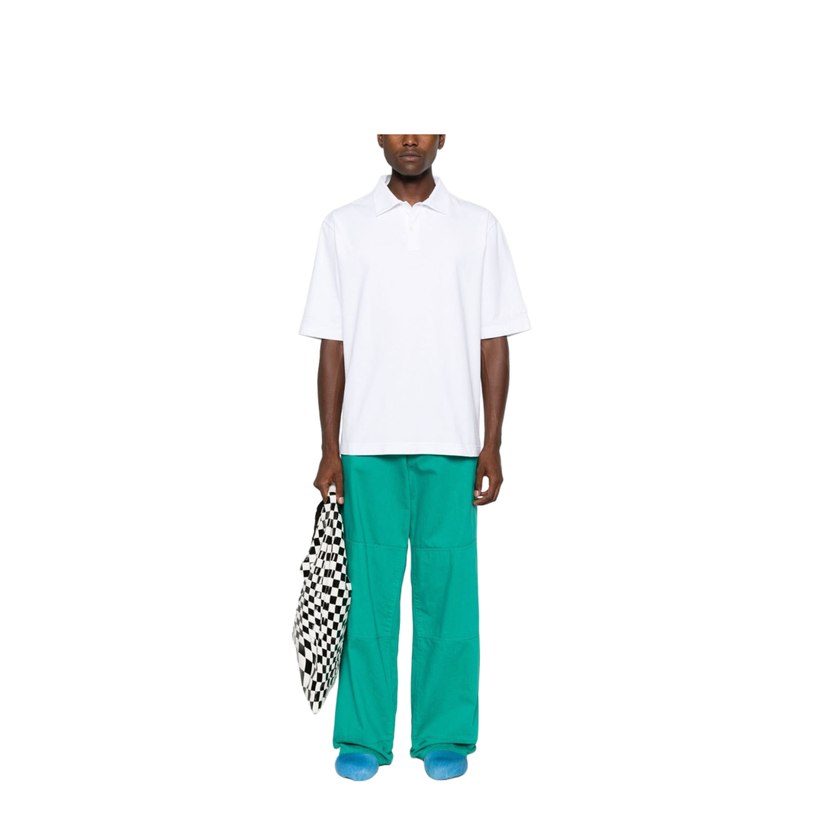 White Organic Cotton Polo - Image 4
