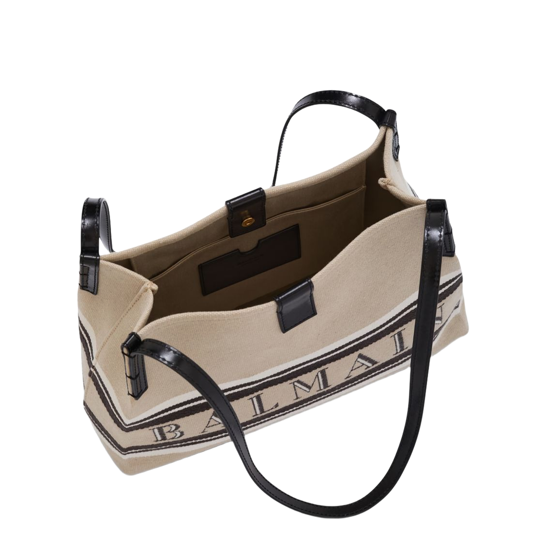 Release Small Canvas Leather Tote - Natural/Cream - Image 2