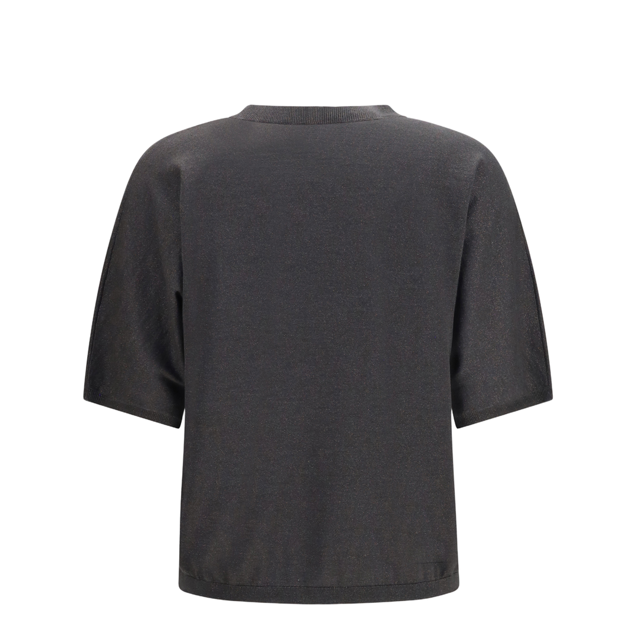 Short-sleeve Cashmere and Silk Sweater - Image 2