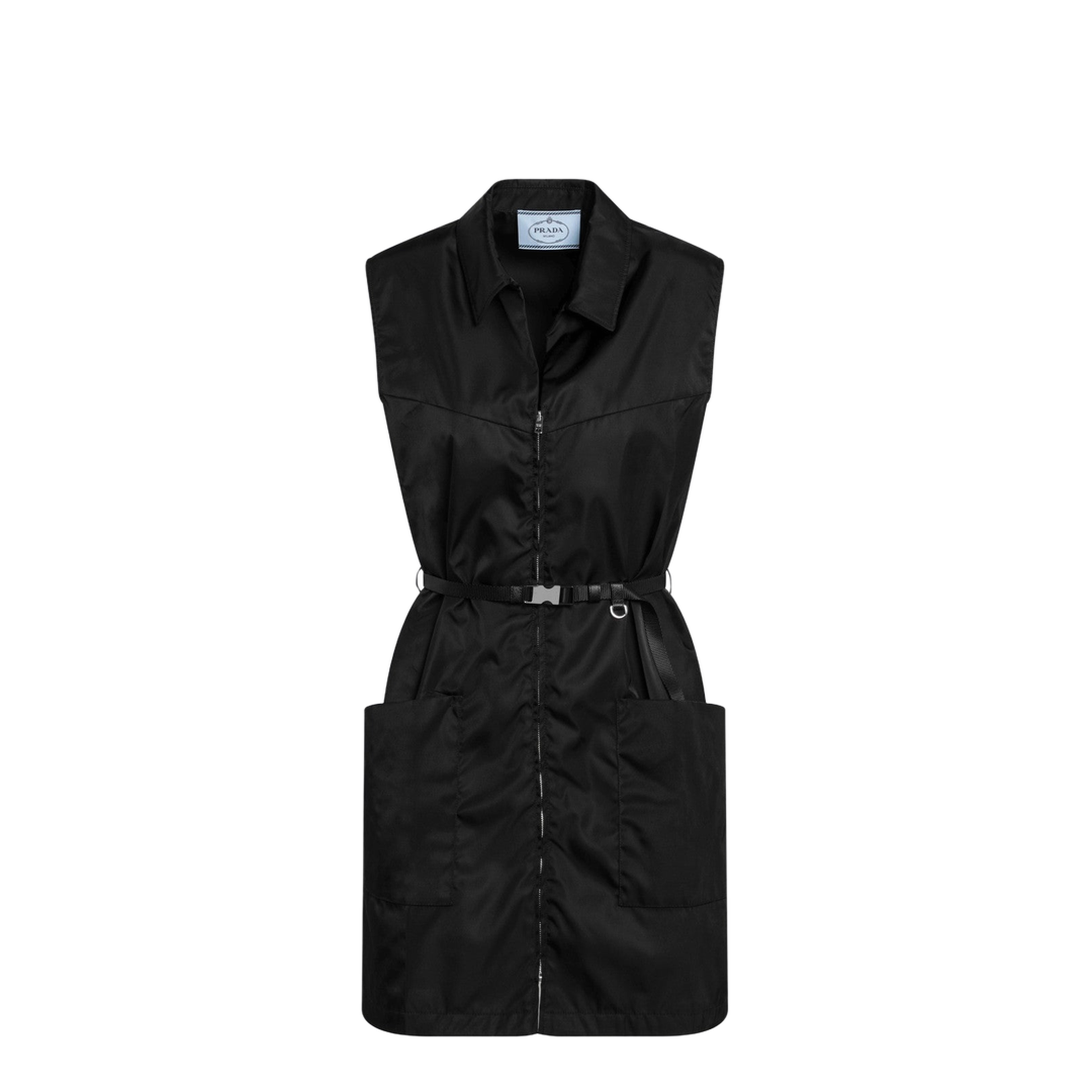 Black Short Re-Nylon Dress - Image 1