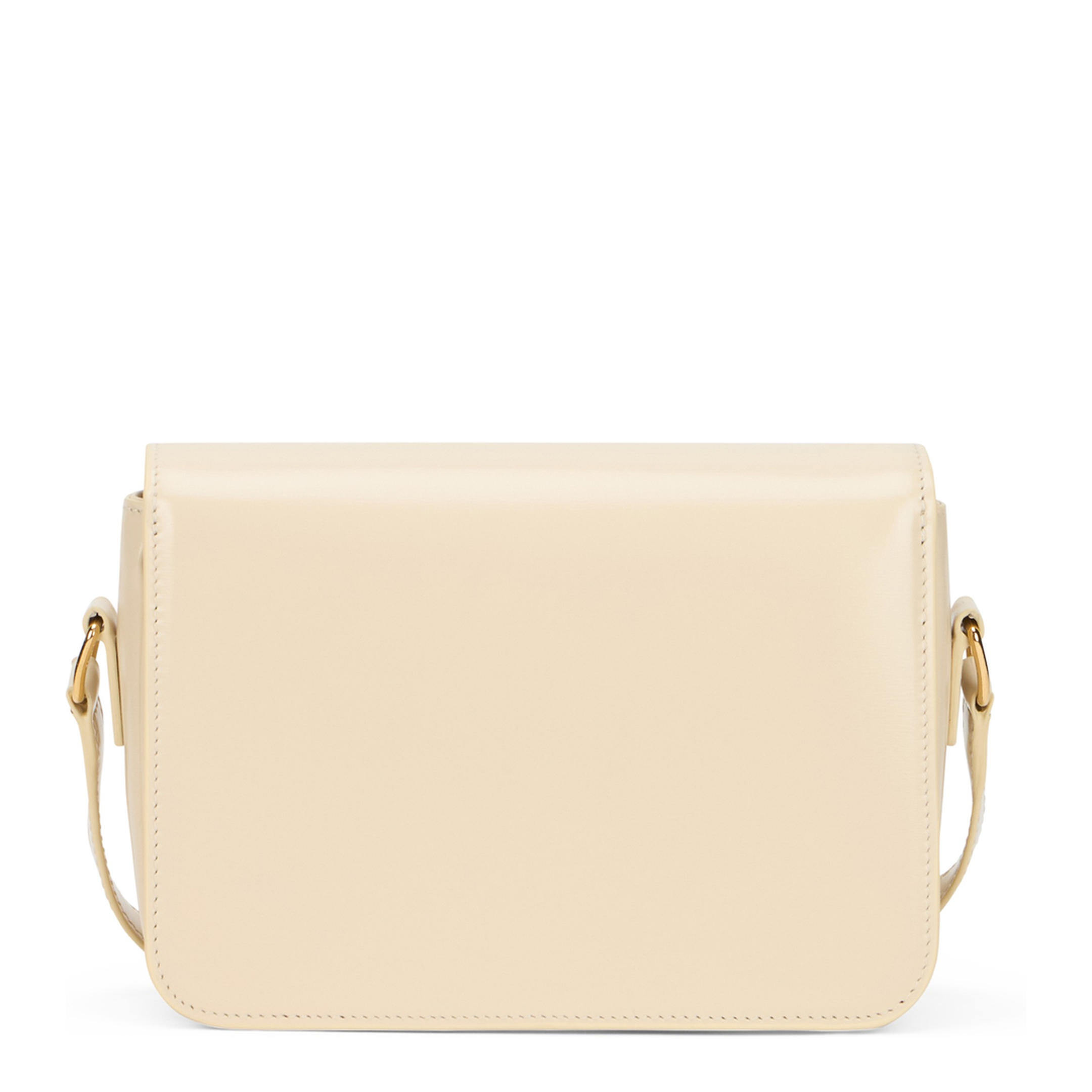 Triomphe Calfskin Shoulder Bag - Cream - Image 4