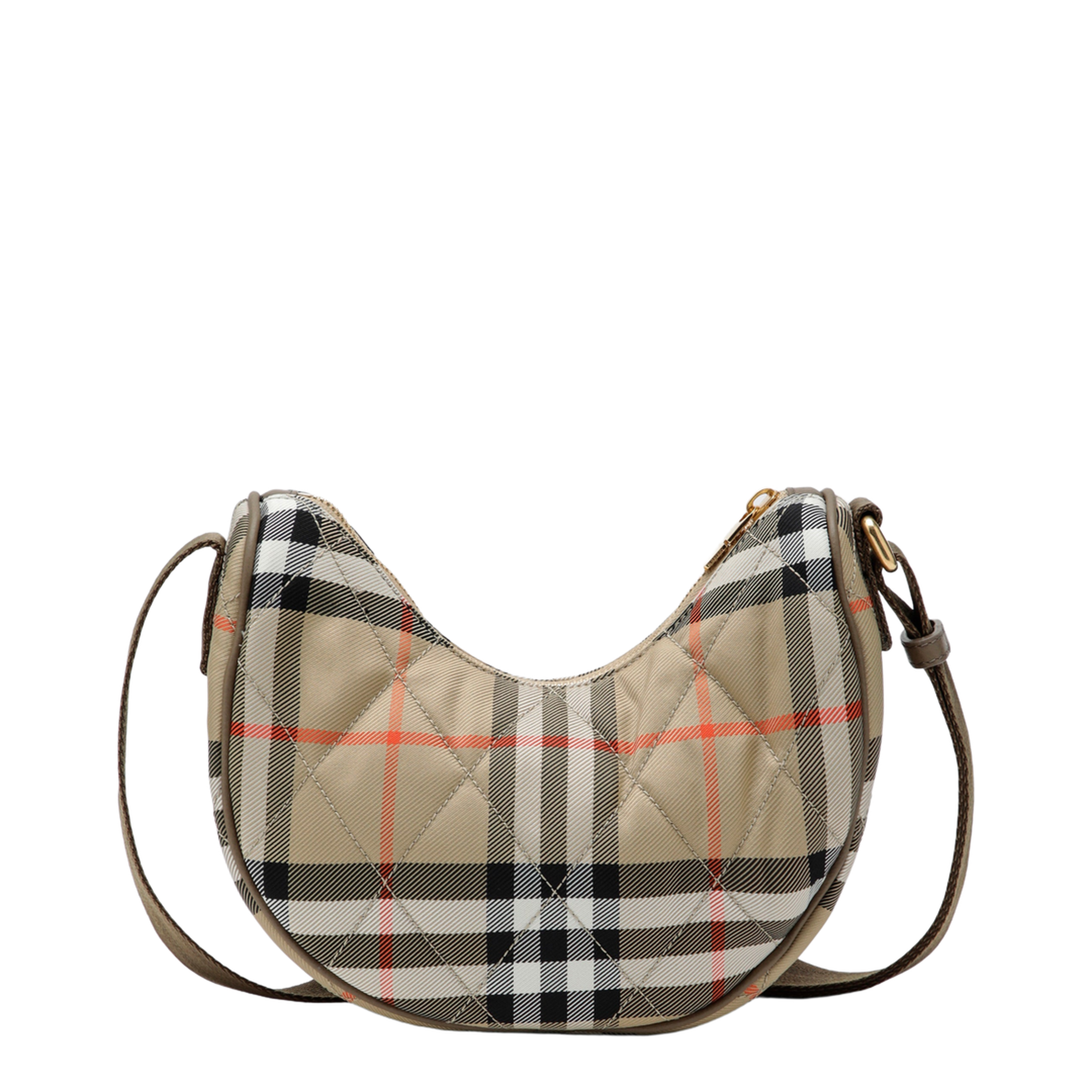 Horseshoe Small Nylon Crossbody - Sand Beige - Image 2